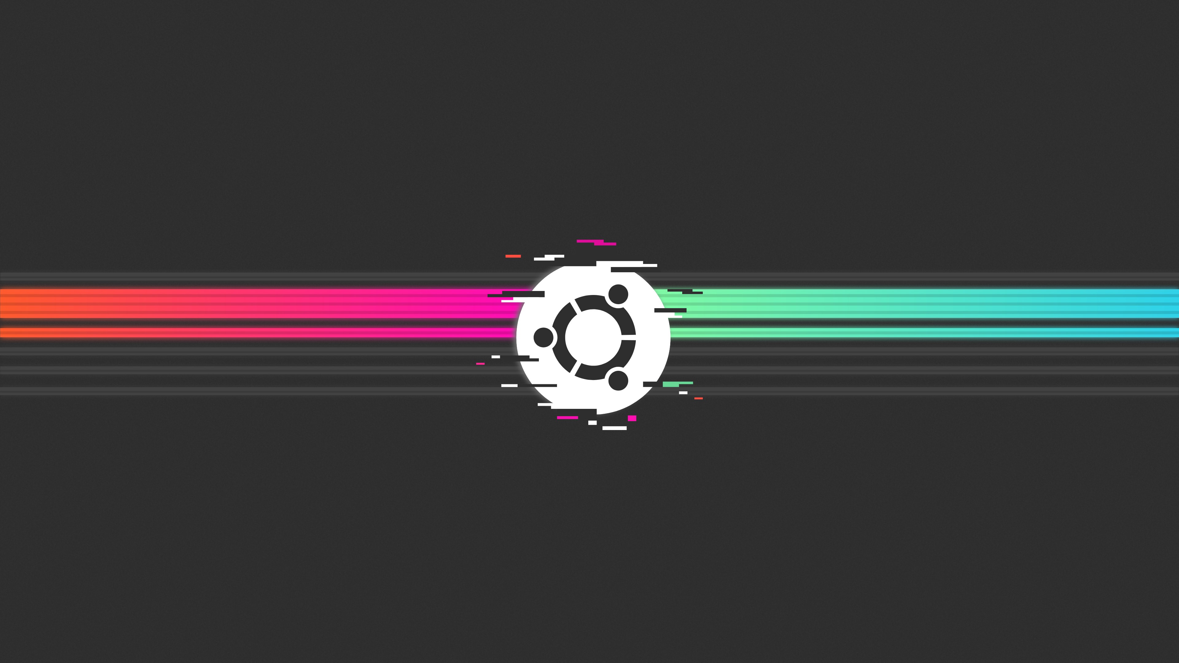 Ubuntu Linux Glitch Art 4K HD Wallpaper