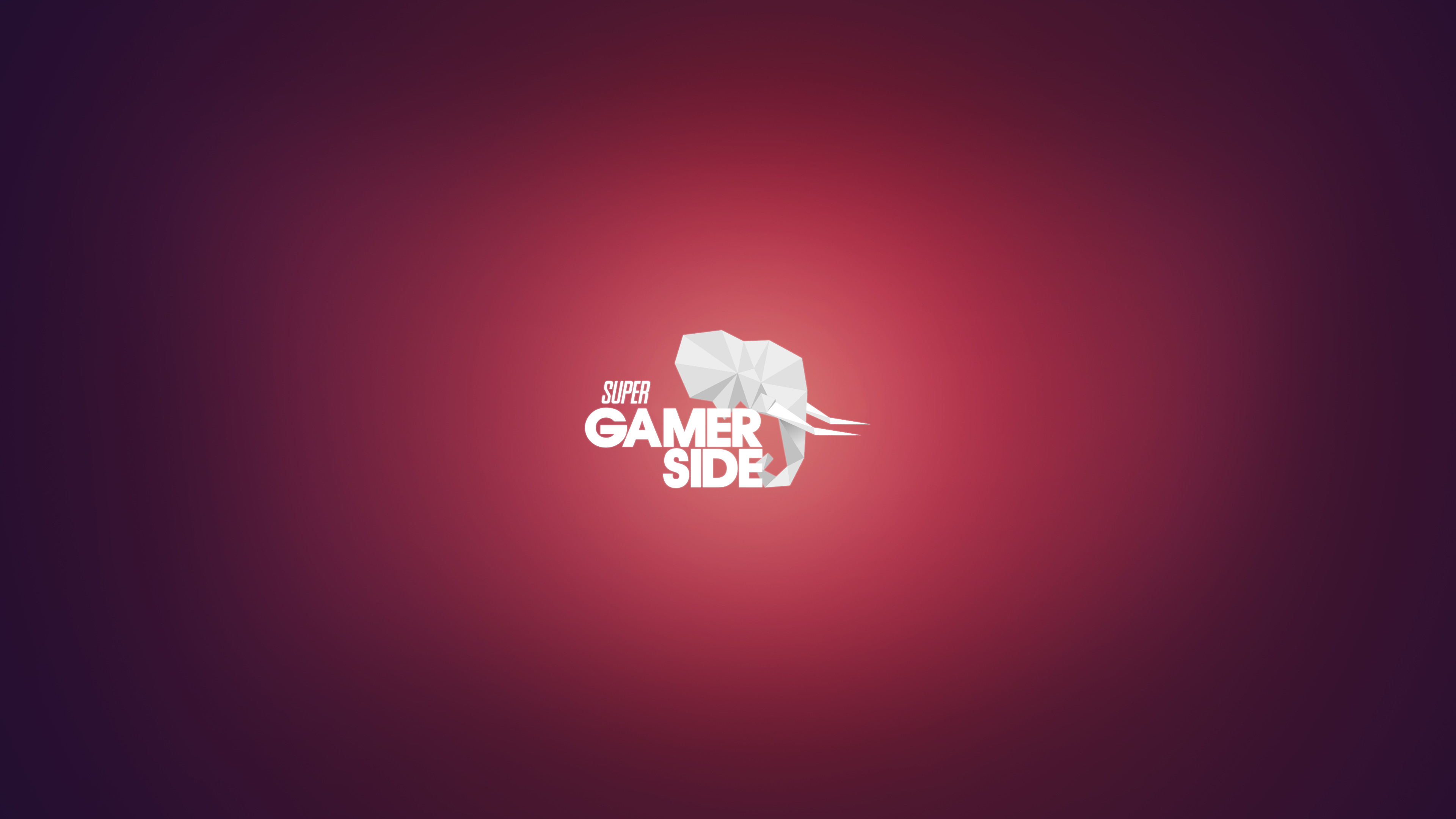Super Gamer Side logo with abstract elephant HD Wallpaper