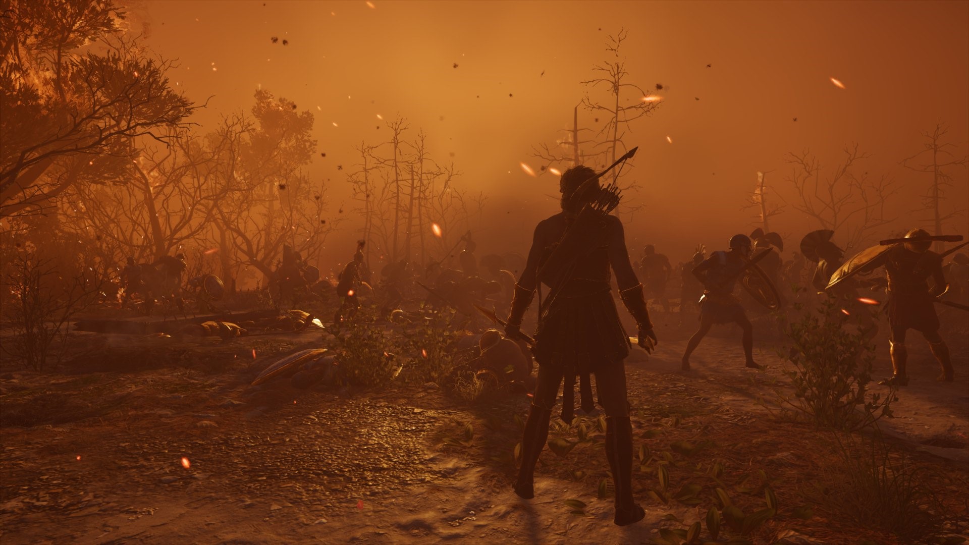Kassandra from Assassin's Creed: Odyssey in a battle HD Wallpaper