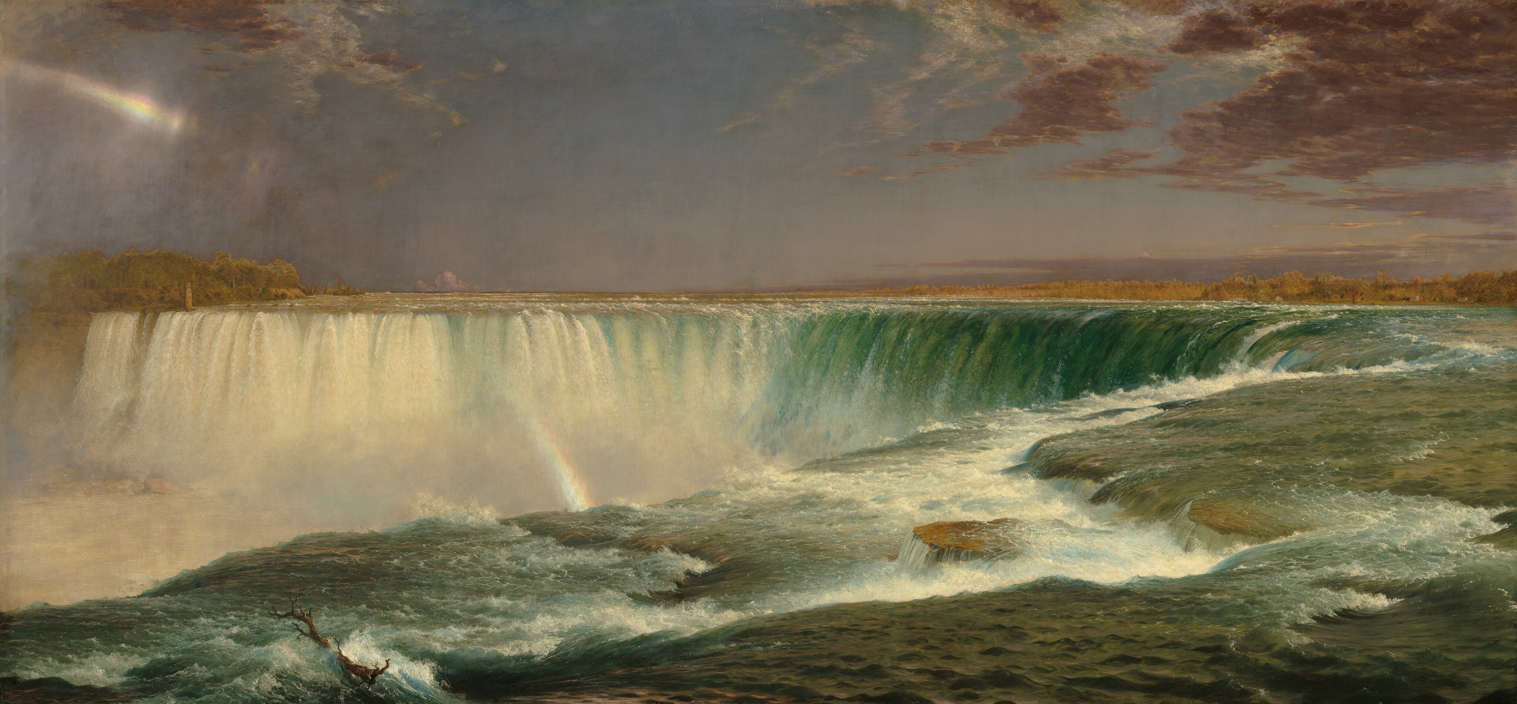 Niagara Falls by Frederic Edwin Church HD Wallpaper