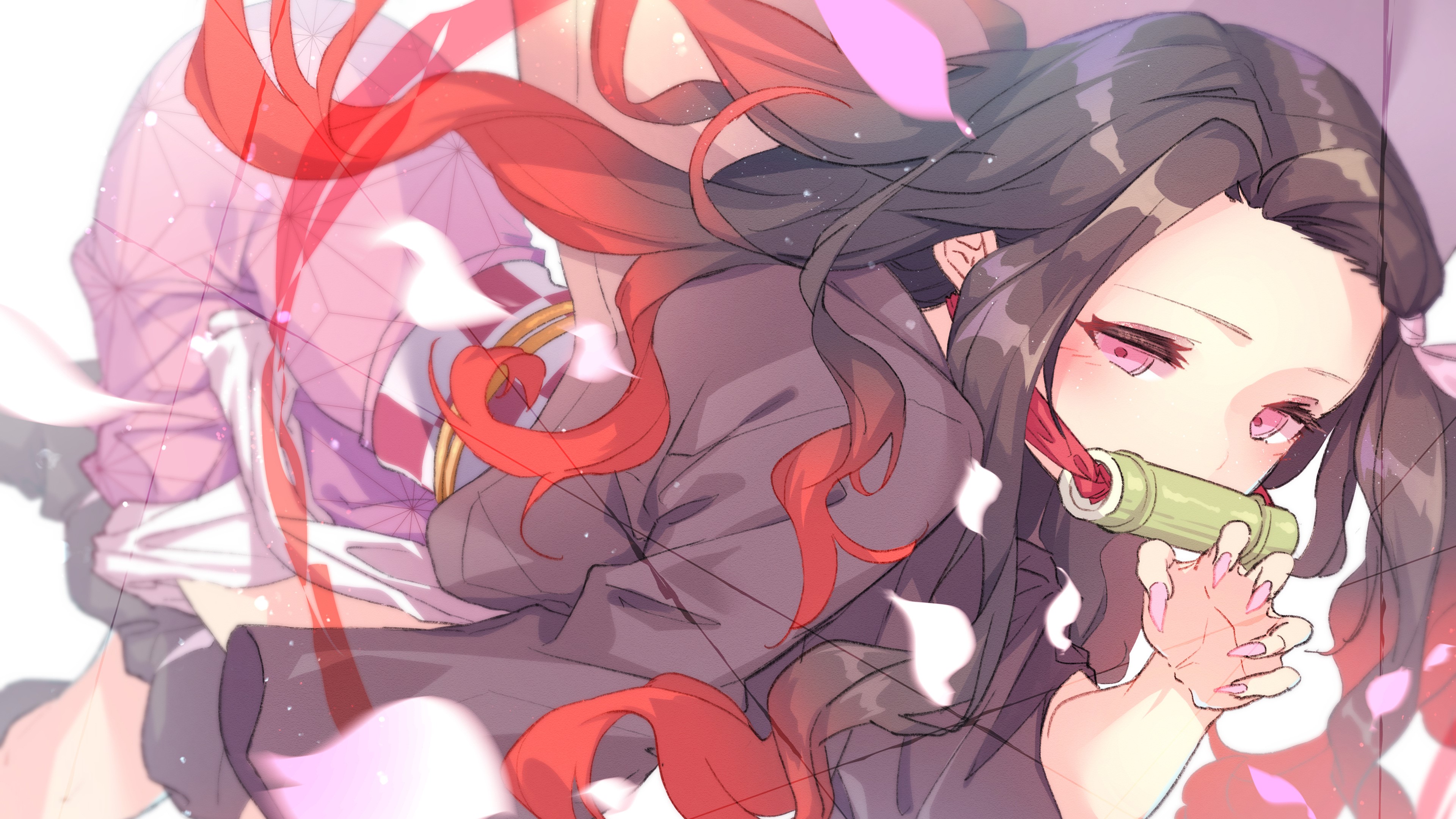 Kamado Nezuko from Kimetsu no Yaiba HD Wallpaper