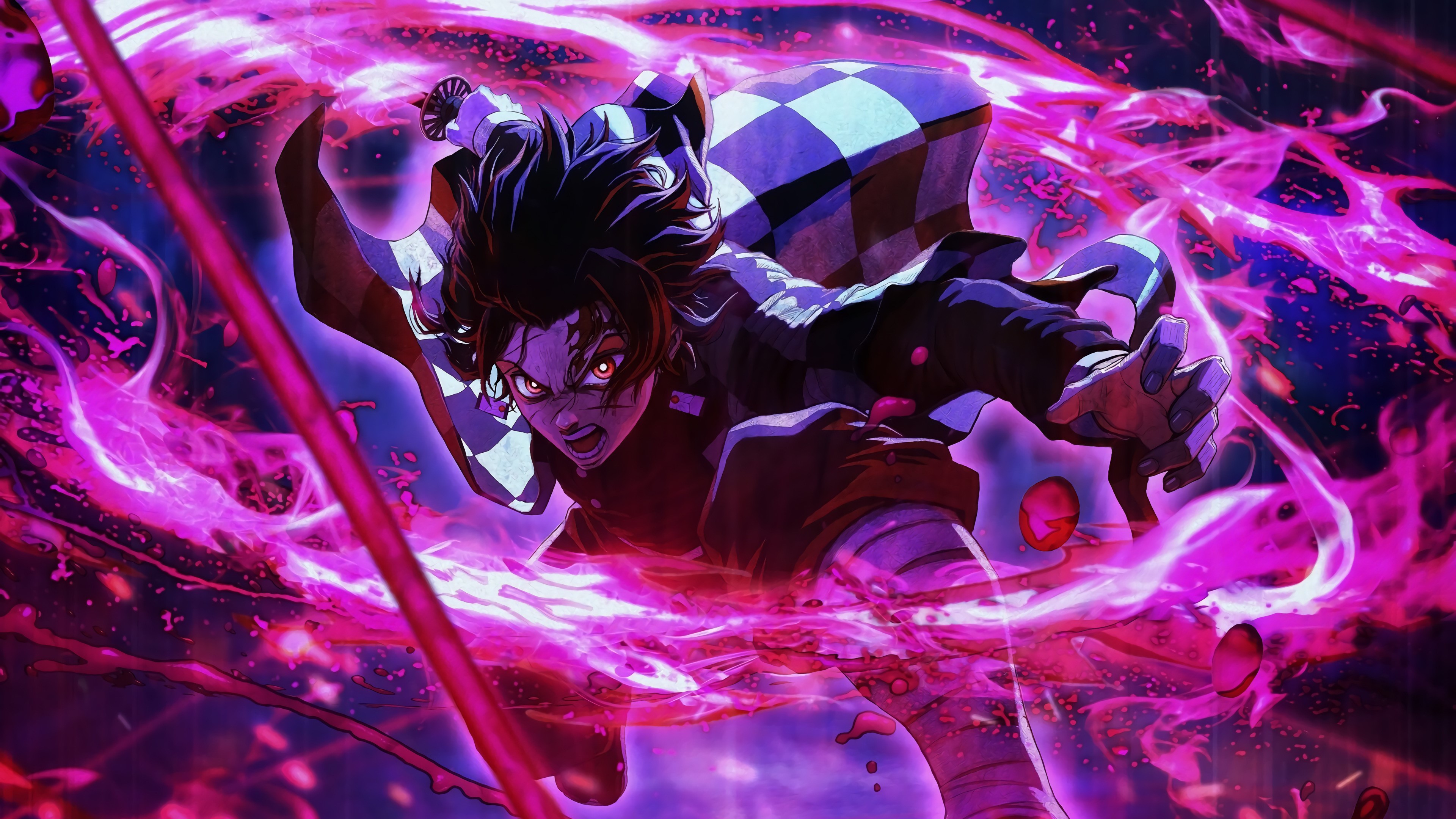 4K, Kamado Tanjiro from Kimetsu no Yaiba HD Wallpaper