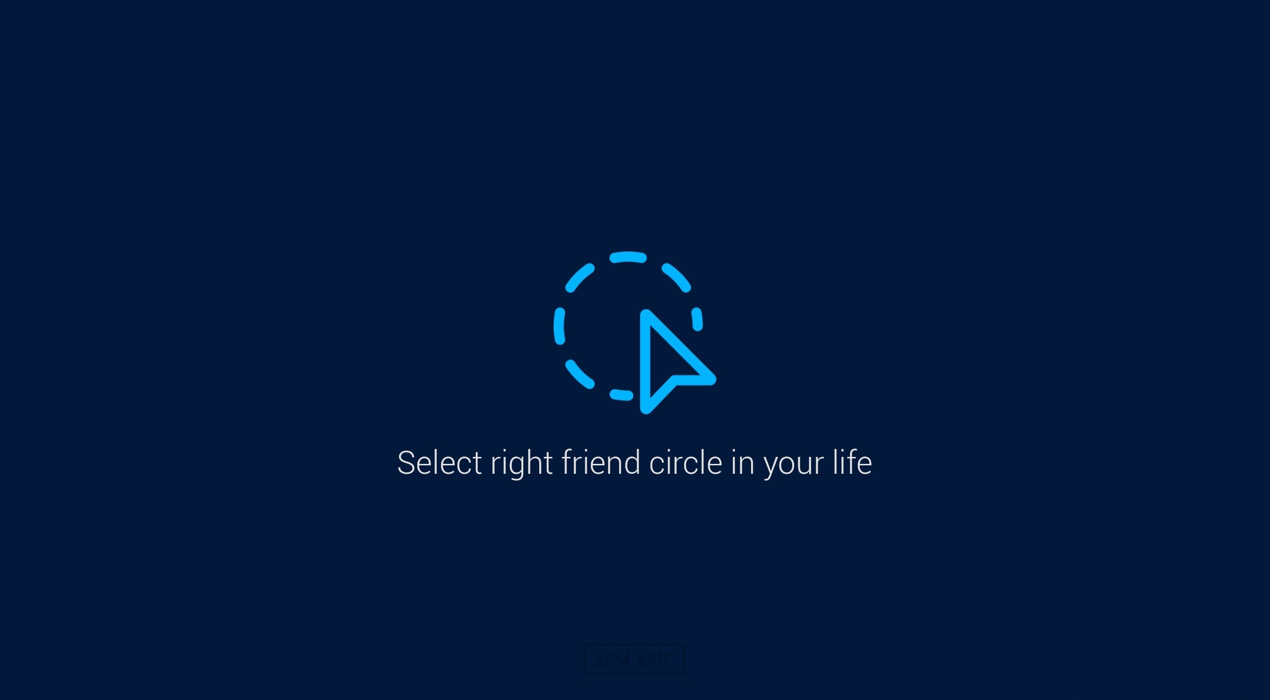 Cursor selecting friend circle HD Wallpaper