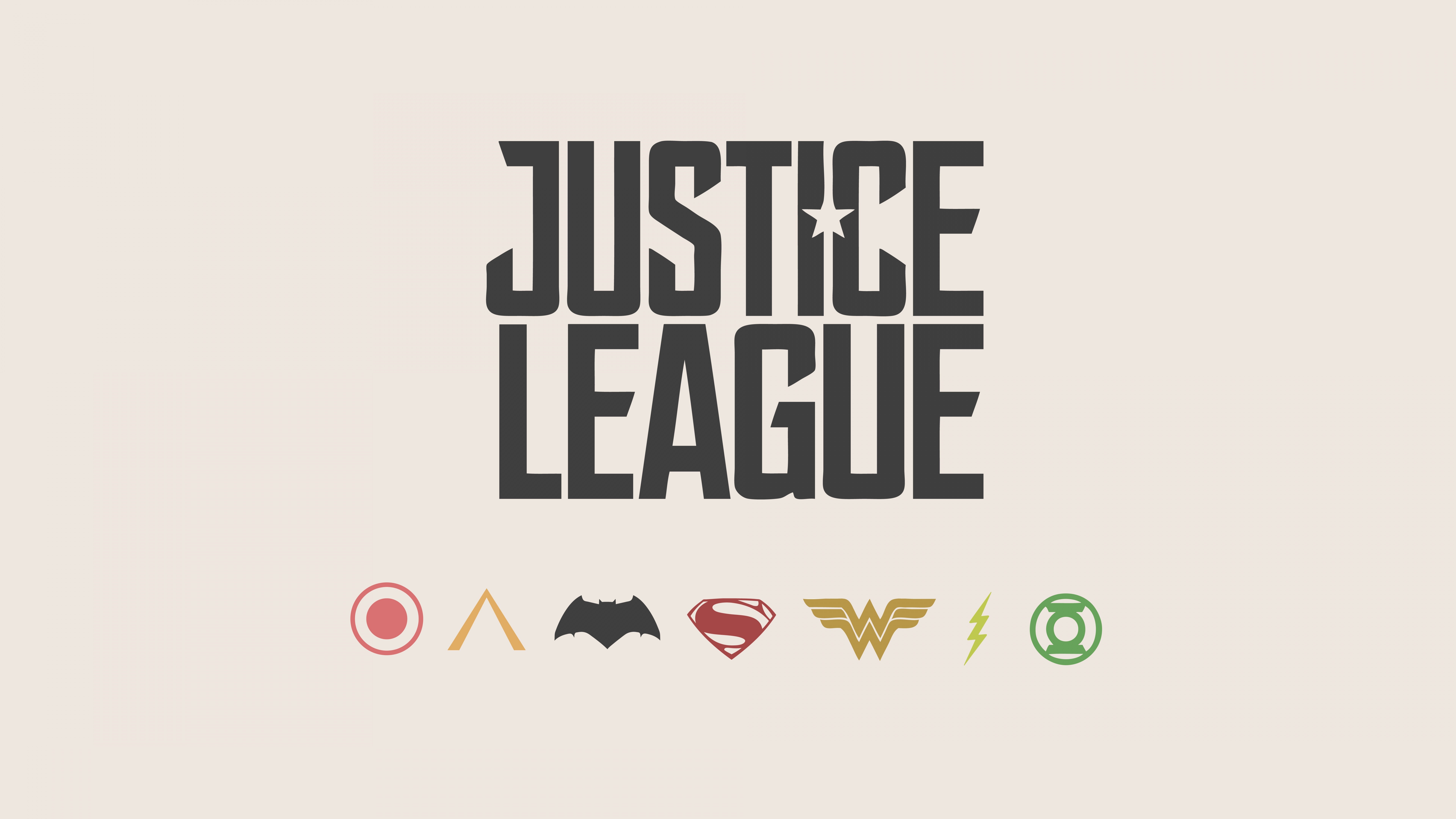 Justice League logos and symbols HD Wallpaper