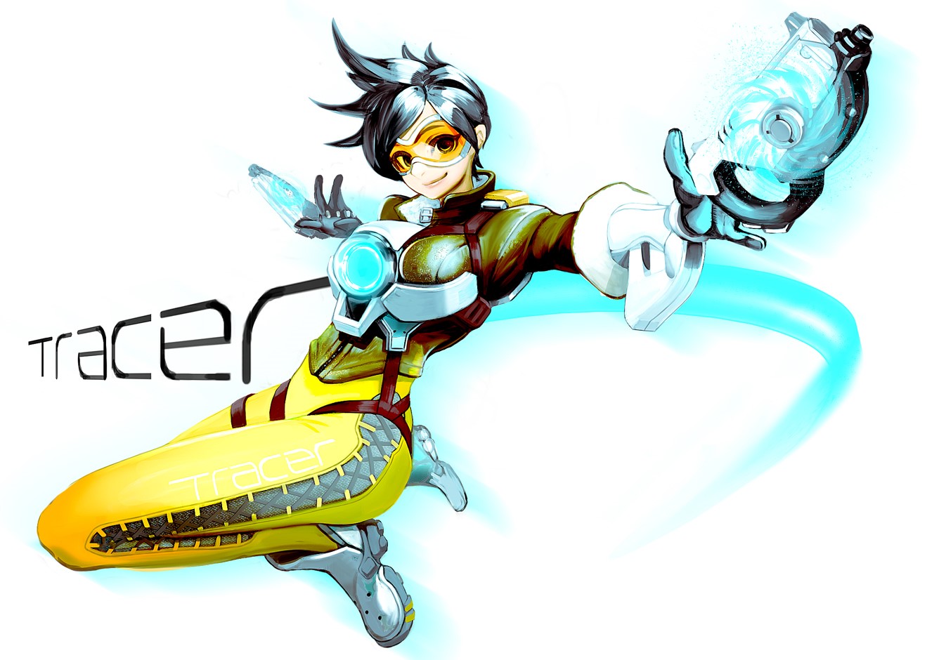 Tracer from Overwatch HD Wallpaper