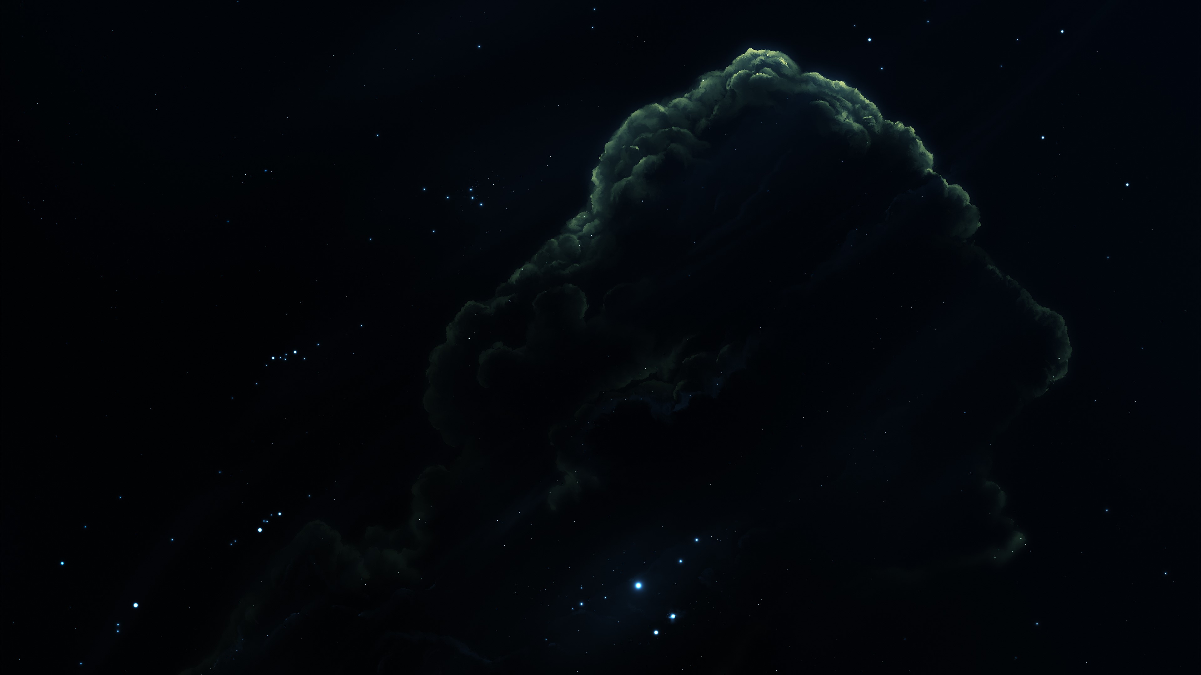 4K Space Nebula Dark HD Wallpaper