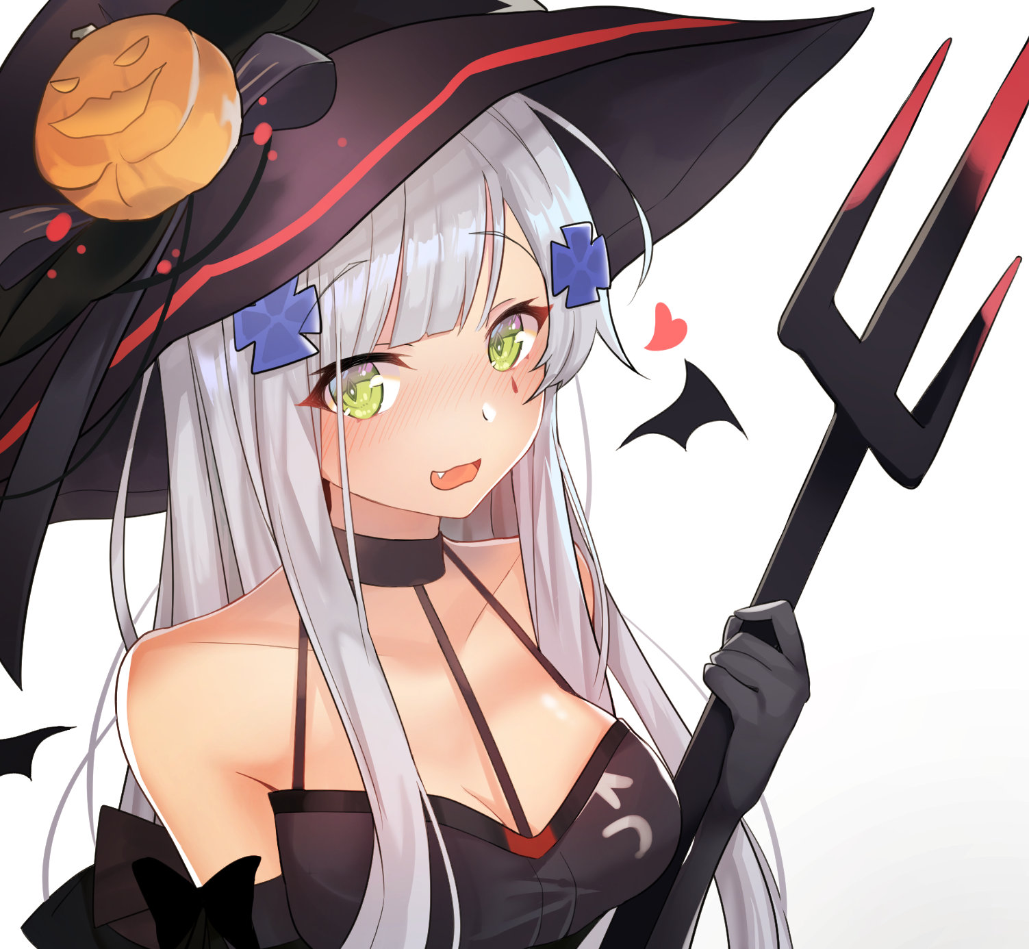 HK416 from Girls Frontline Halloween Portrait HD Wallpaper