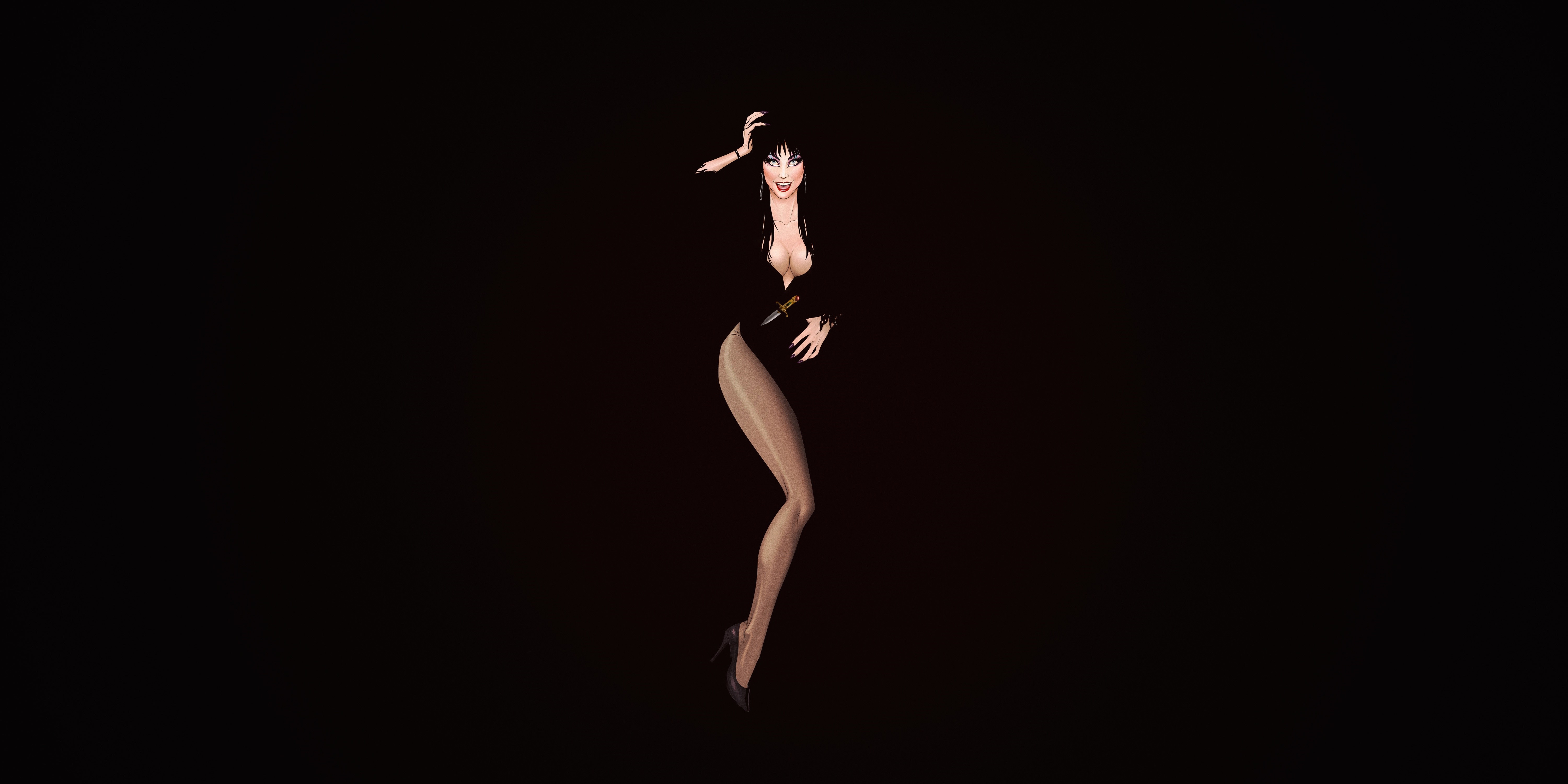 Elvira Mistress of the Dark artwork HD Wallpaper