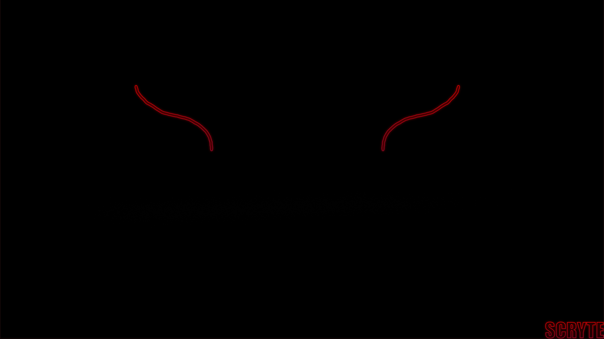 Red curved lines on black background HD Wallpaper