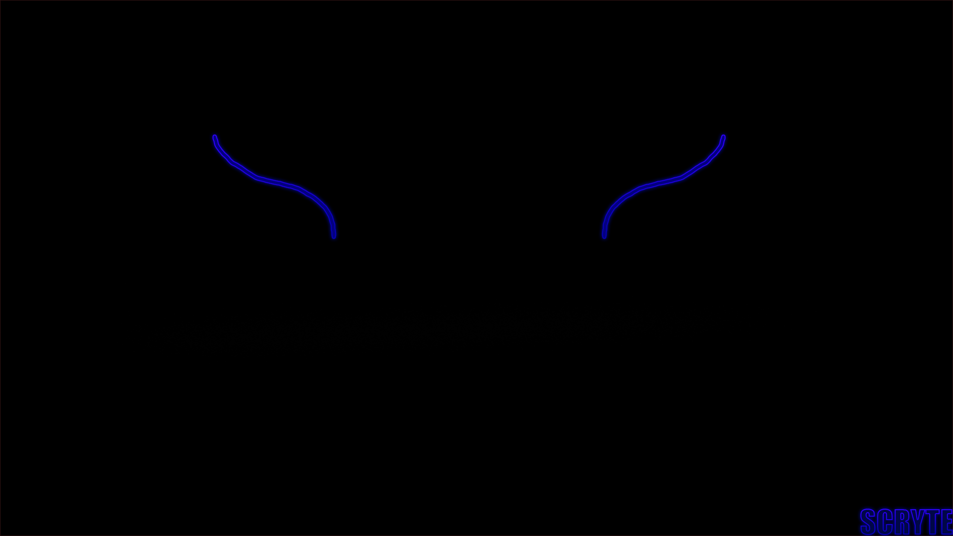 Two blue curved lines on black background HD Wallpaper