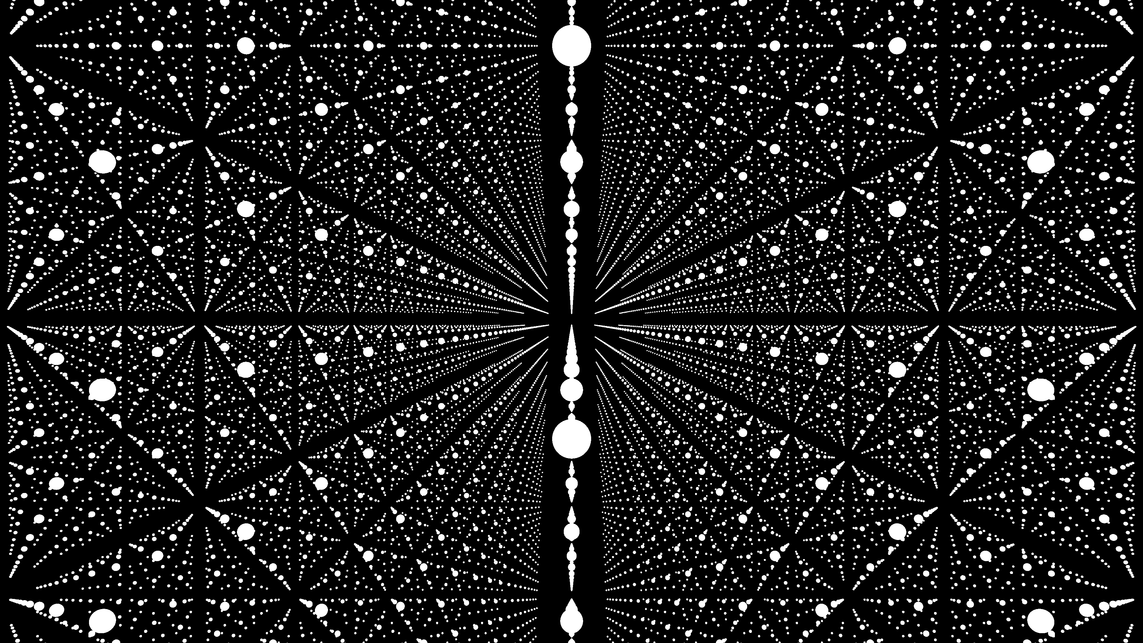 Monochrome Geometric Digital Art HD Wallpaper