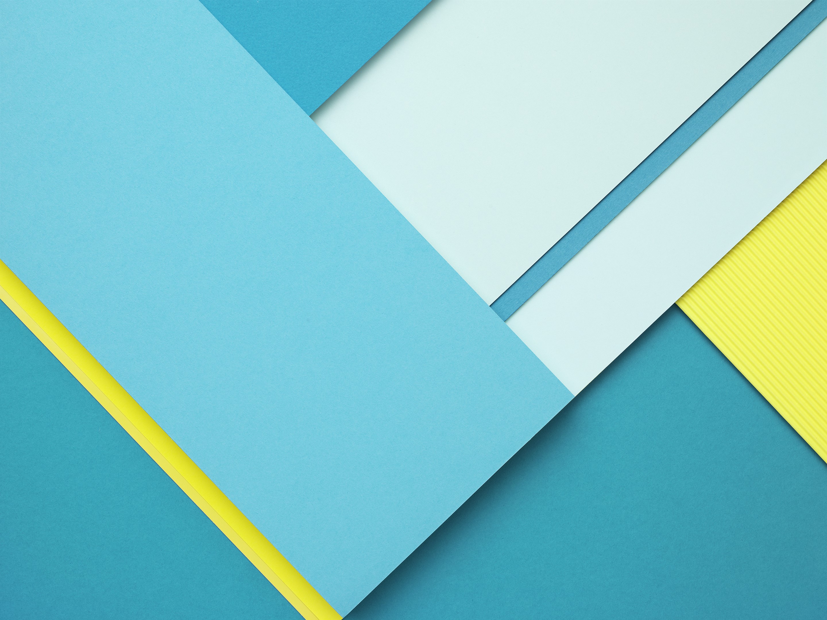 Abstract material style with blue and yellow colors HD Wallpaper