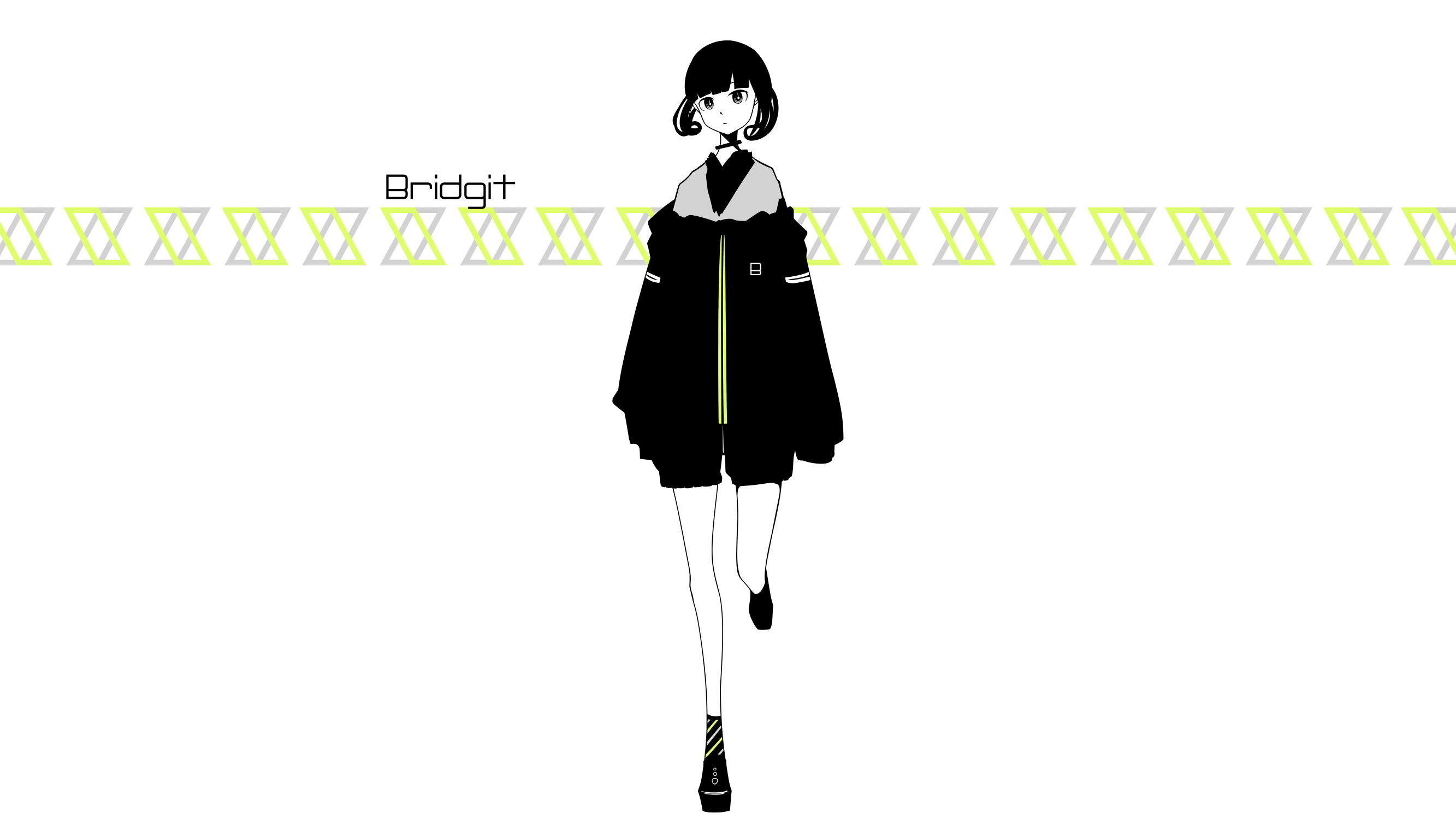 Bridgit anime girl with short hair and jacket HD Wallpaper