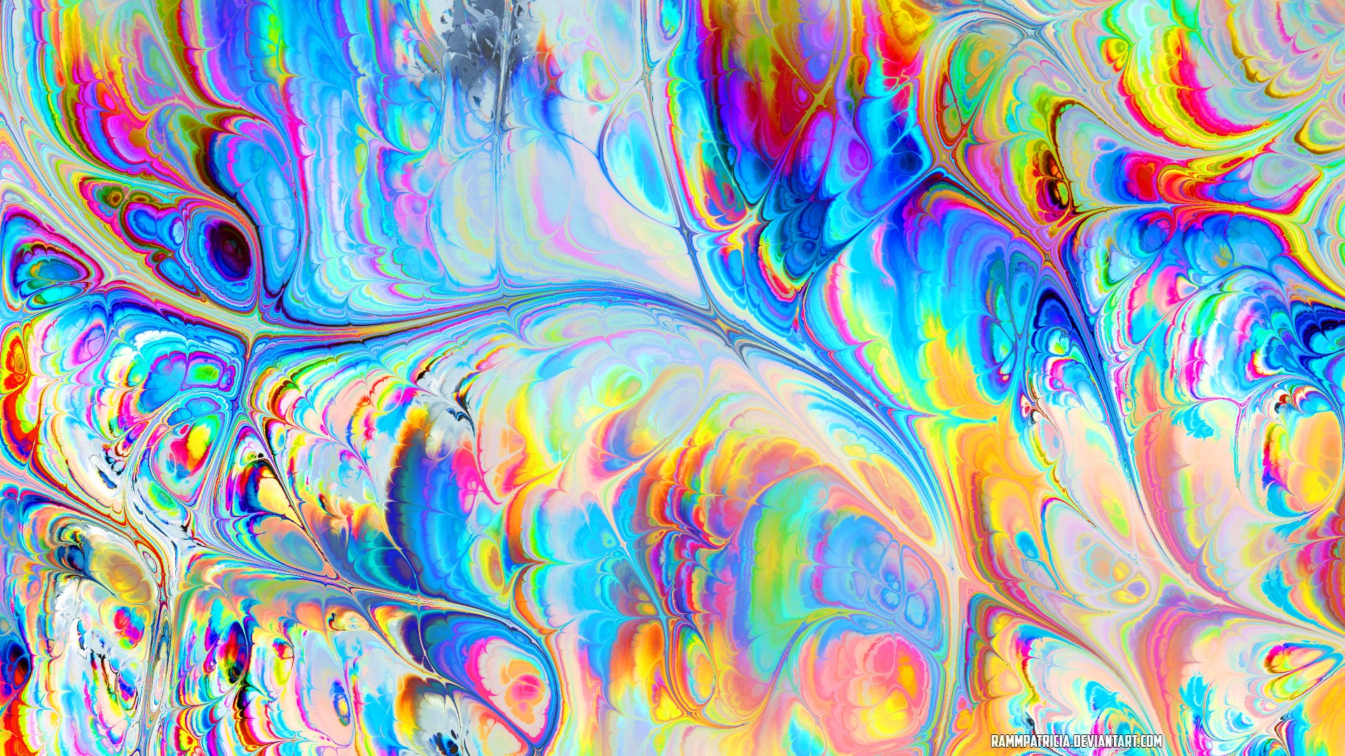 Abstract colorful digital art by RammPatricia HD Wallpaper