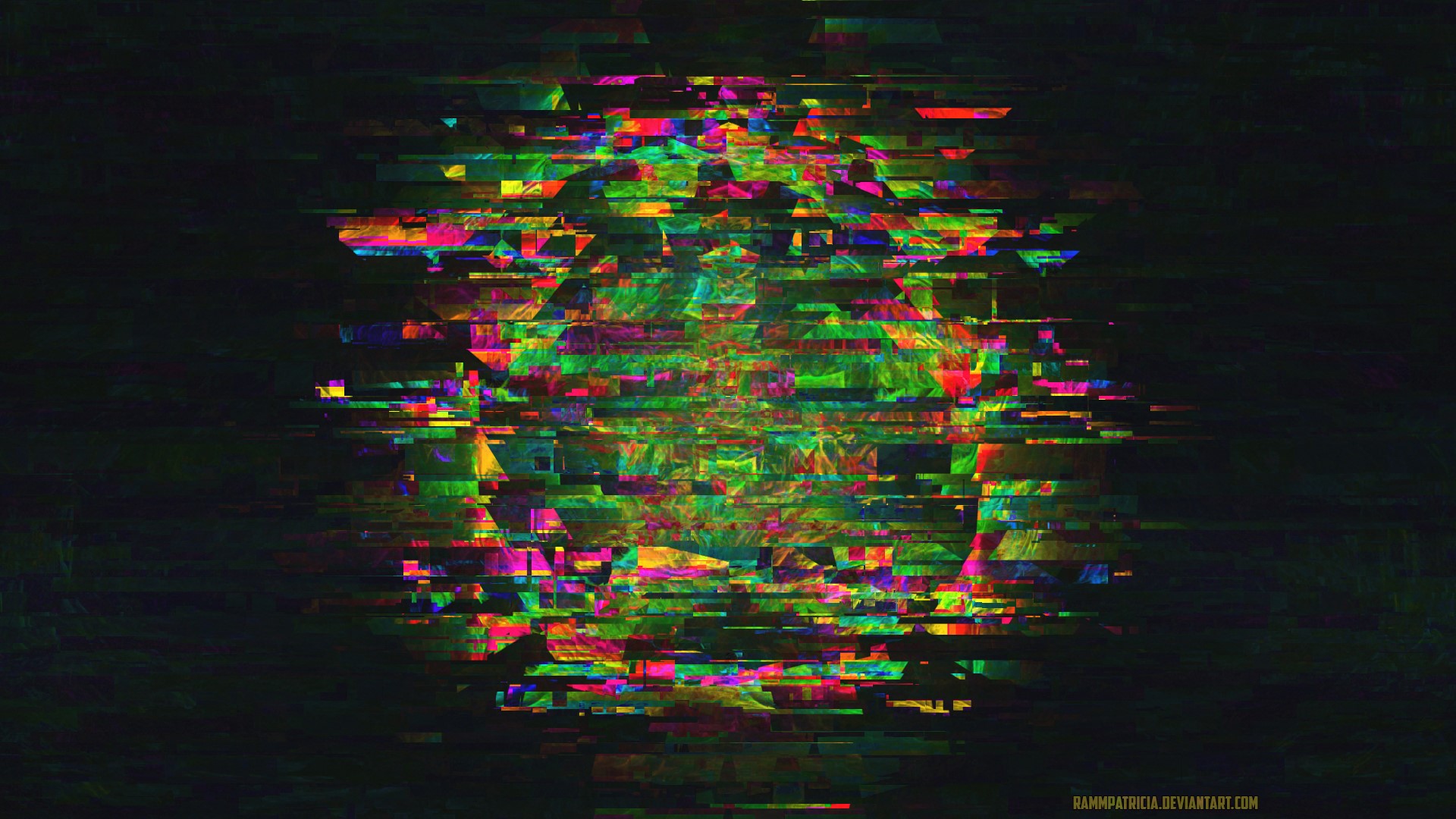 Abstract Glitch Art by RammPatricia HD Wallpaper