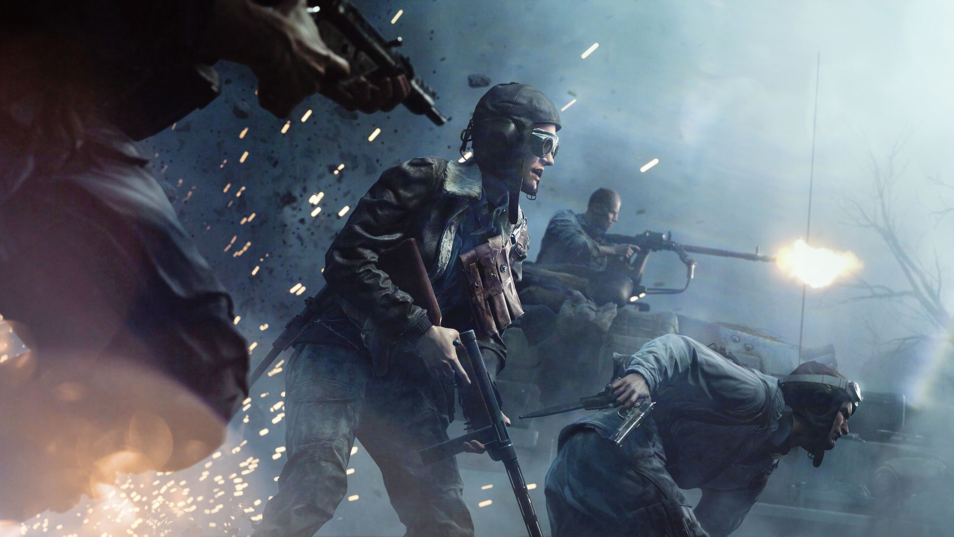Battlefield soldiers in combat HD Wallpaper