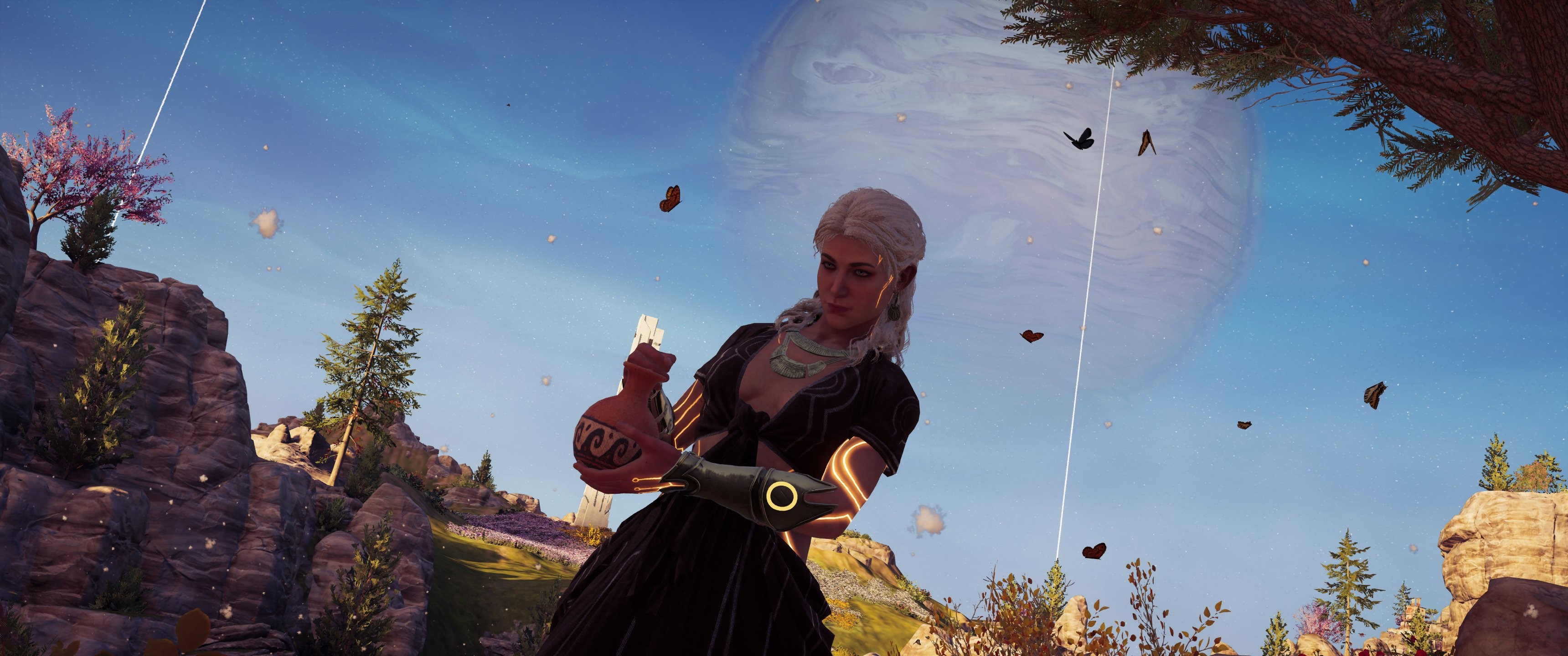Kassandra from Assassin's Creed Odyssey holding a potion HD Wallpaper