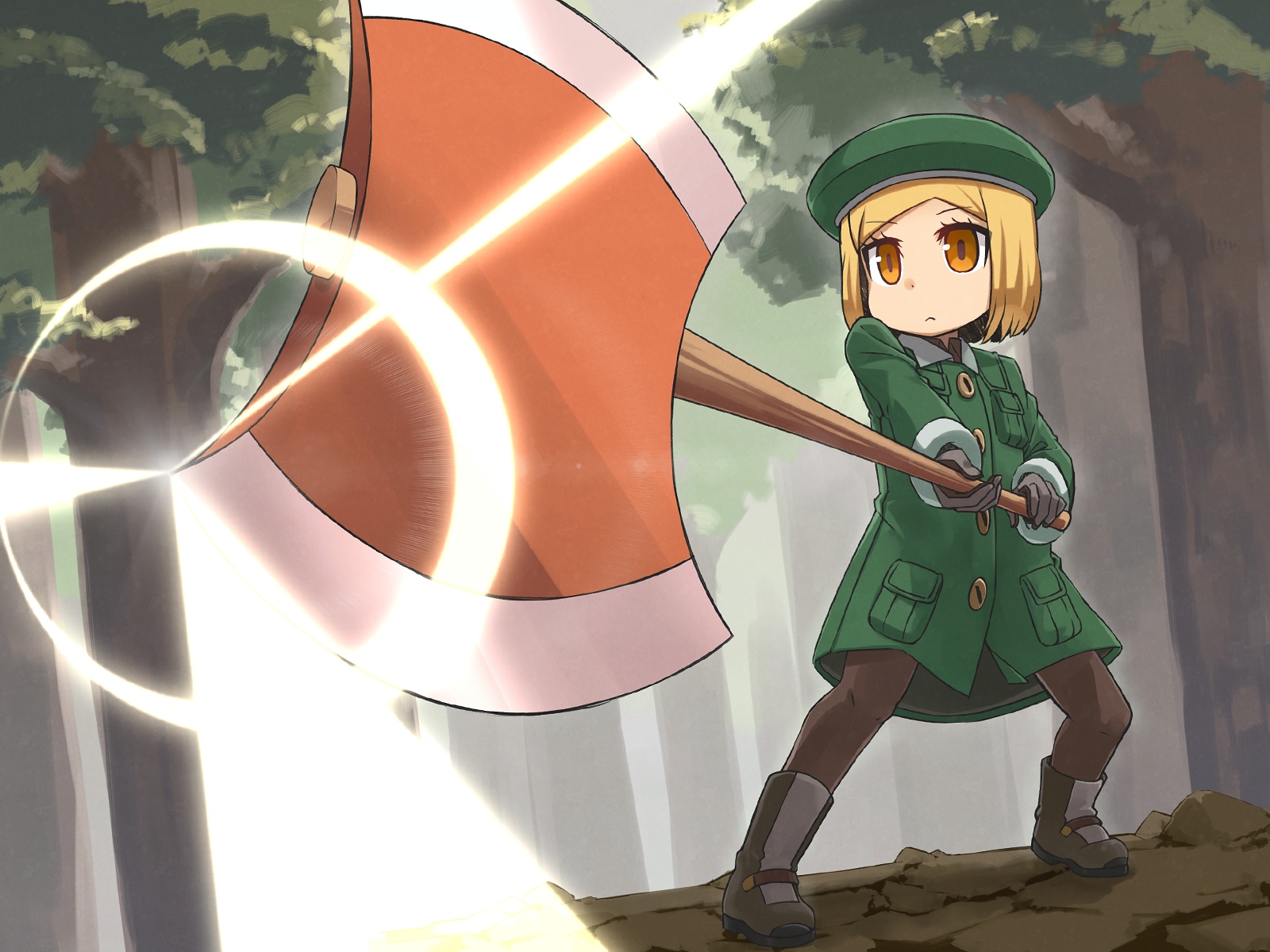 Girl with Axe from Fate/Grand Order HD Wallpaper