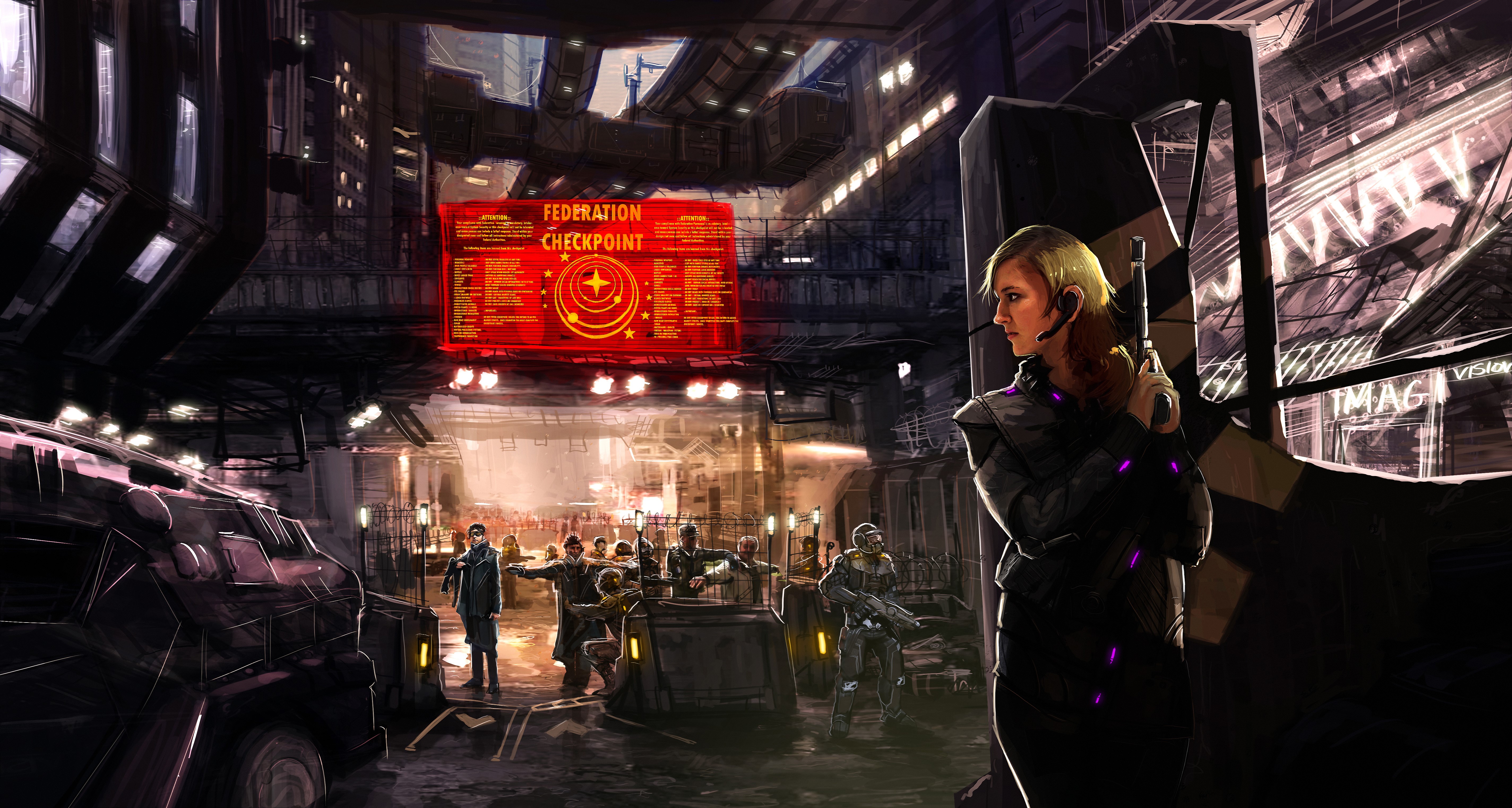 Federation Checkpoint in Elite: Dangerous HD Wallpaper