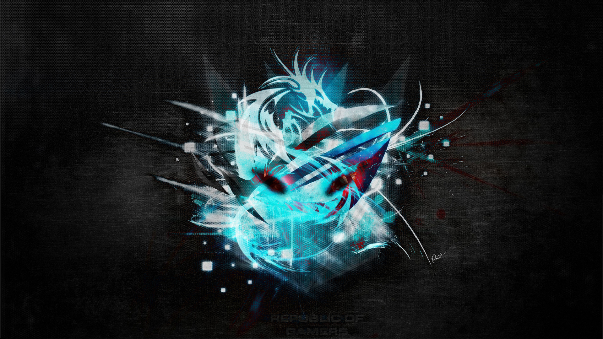 Republic of Gamers abstract dragon logo HD Wallpaper