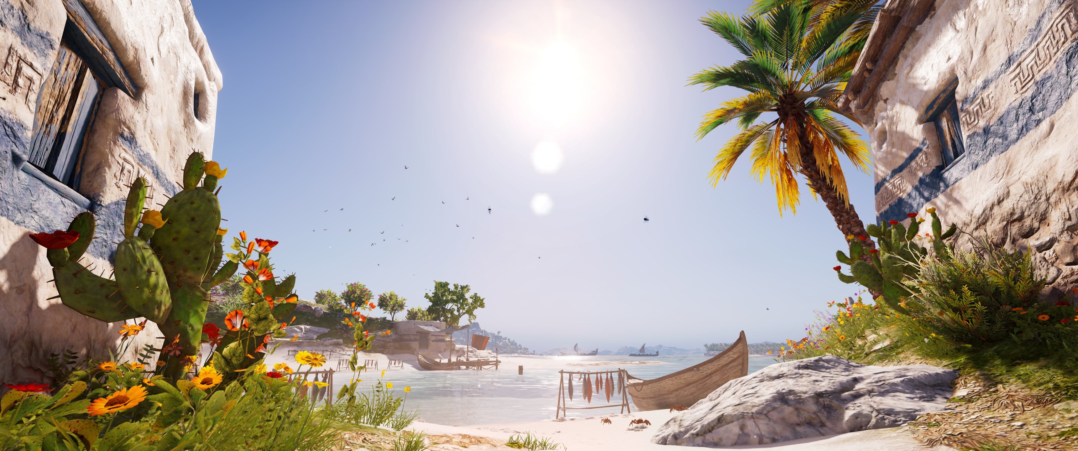 Assassin's Creed: Origins coastal village HD Wallpaper