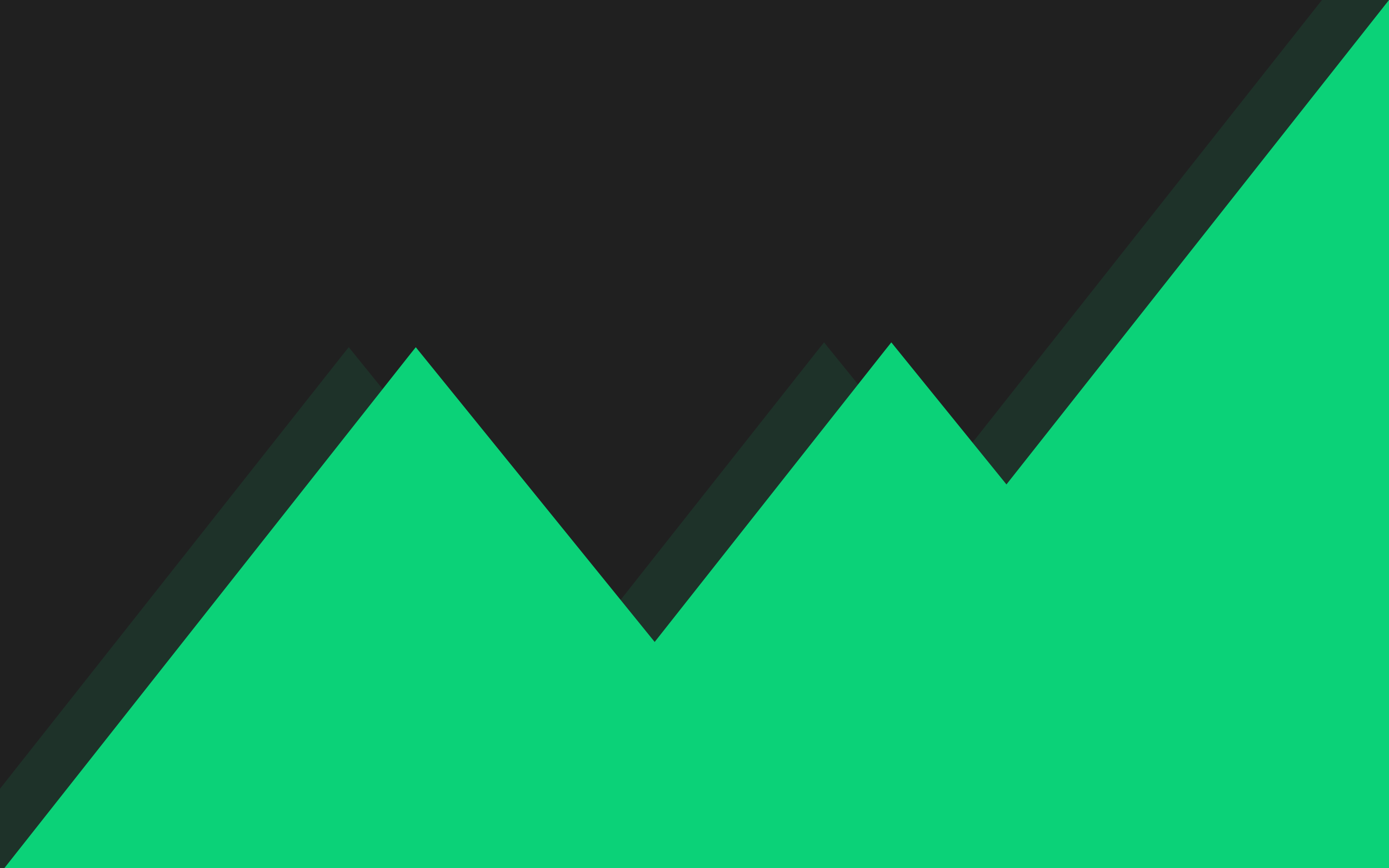 Abstract green and black geometric graph lines HD Wallpaper