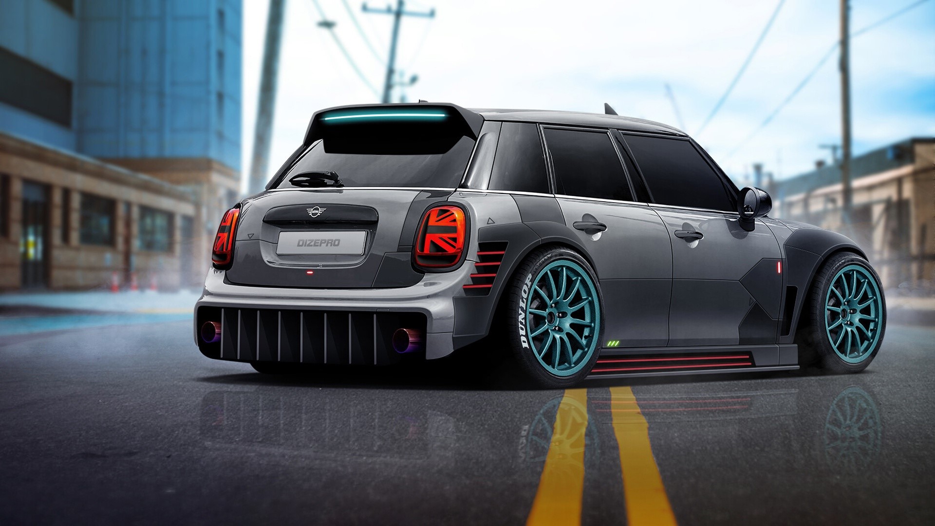 Modified Mini Cooper Dizepro render HD Wallpaper