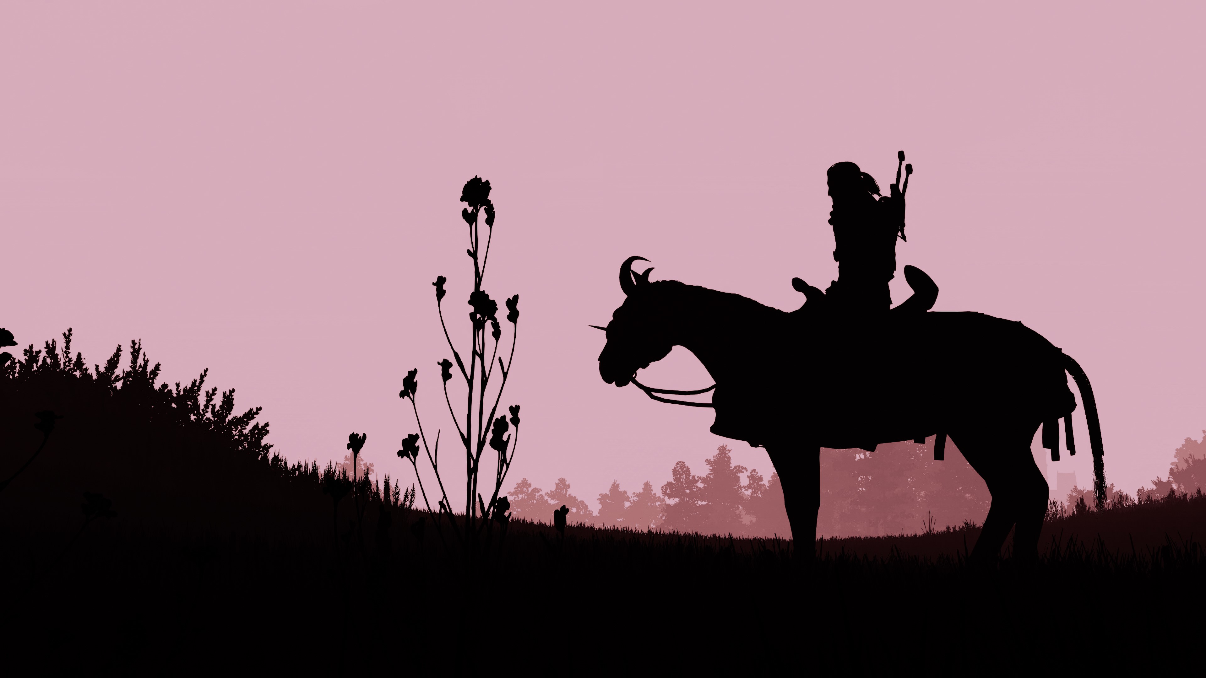 Geralt of Rivia from The Witcher 3: Wild Hunt on horseback HD Wallpaper