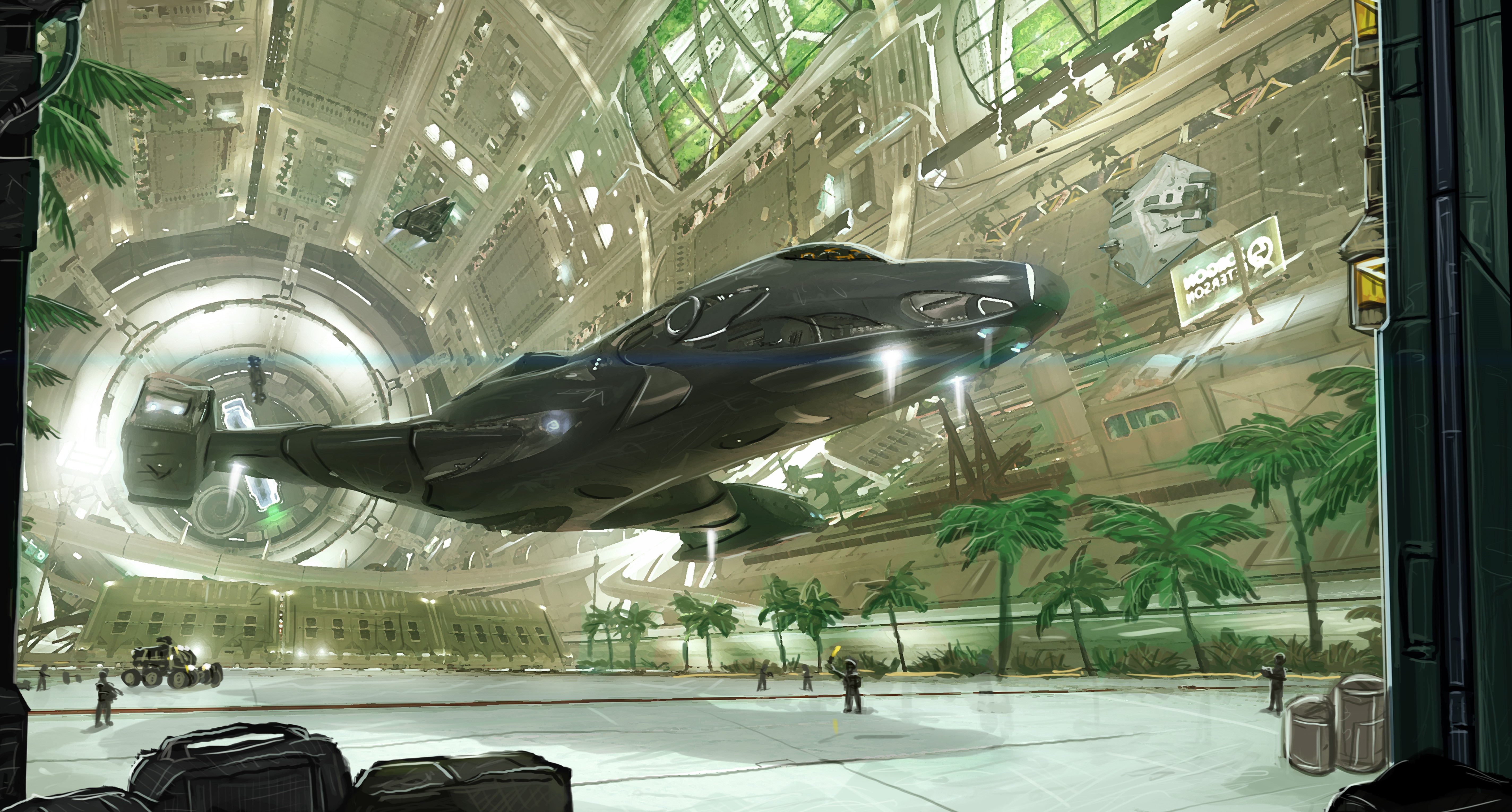 Coriolis Station Starport from Elite: Dangerous HD Wallpaper