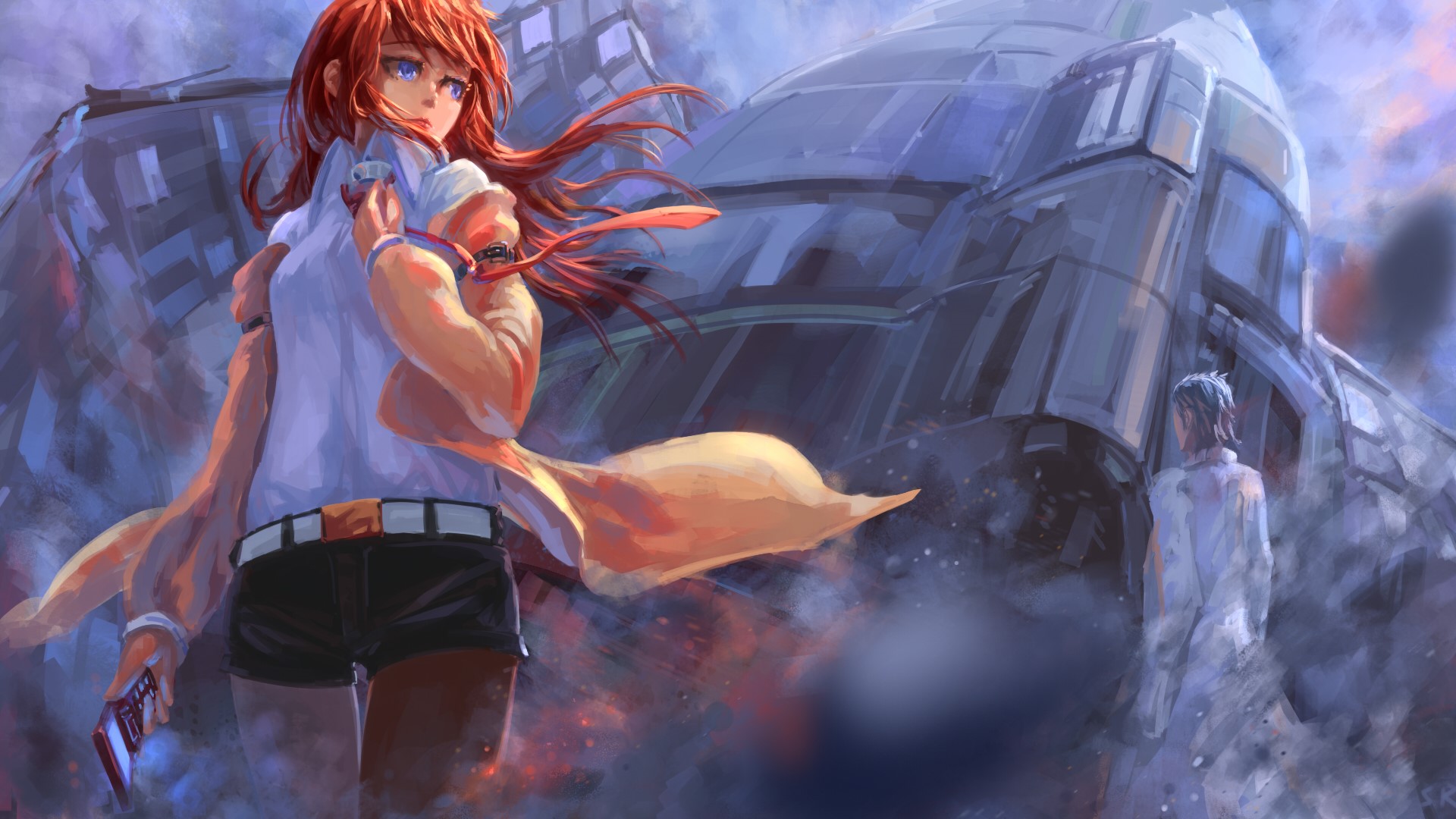 Makise Kurisu from Steins;Gate with another character HD Wallpaper