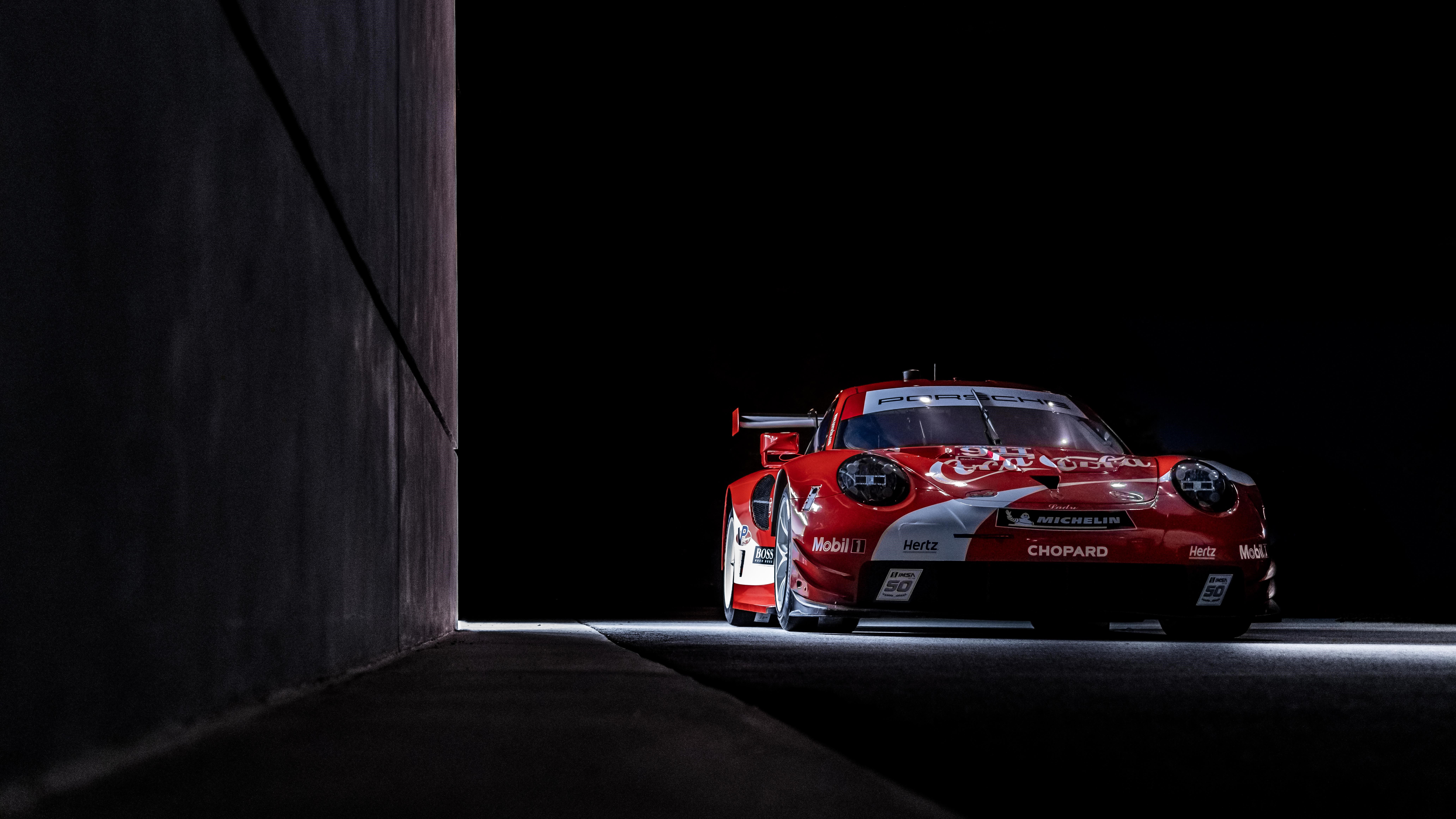 4K Porsche 911 RSR race car HD Wallpaper