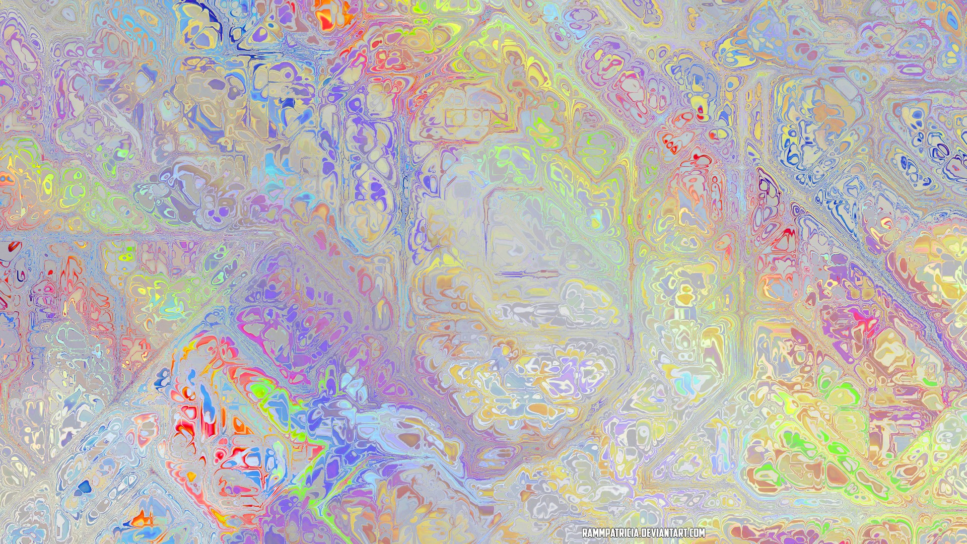 Iridescent abstract digital art by RammPatricia HD Wallpaper