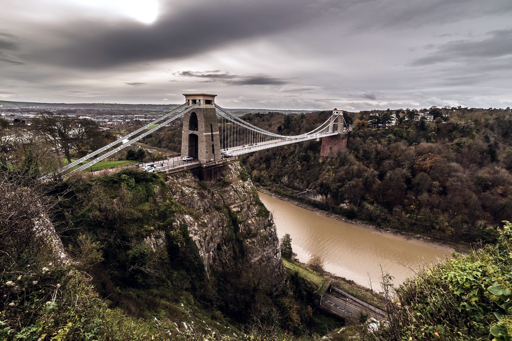 Clifton Suspension Bridge over Avon Gorge, Bristol, England HD Wallpaper