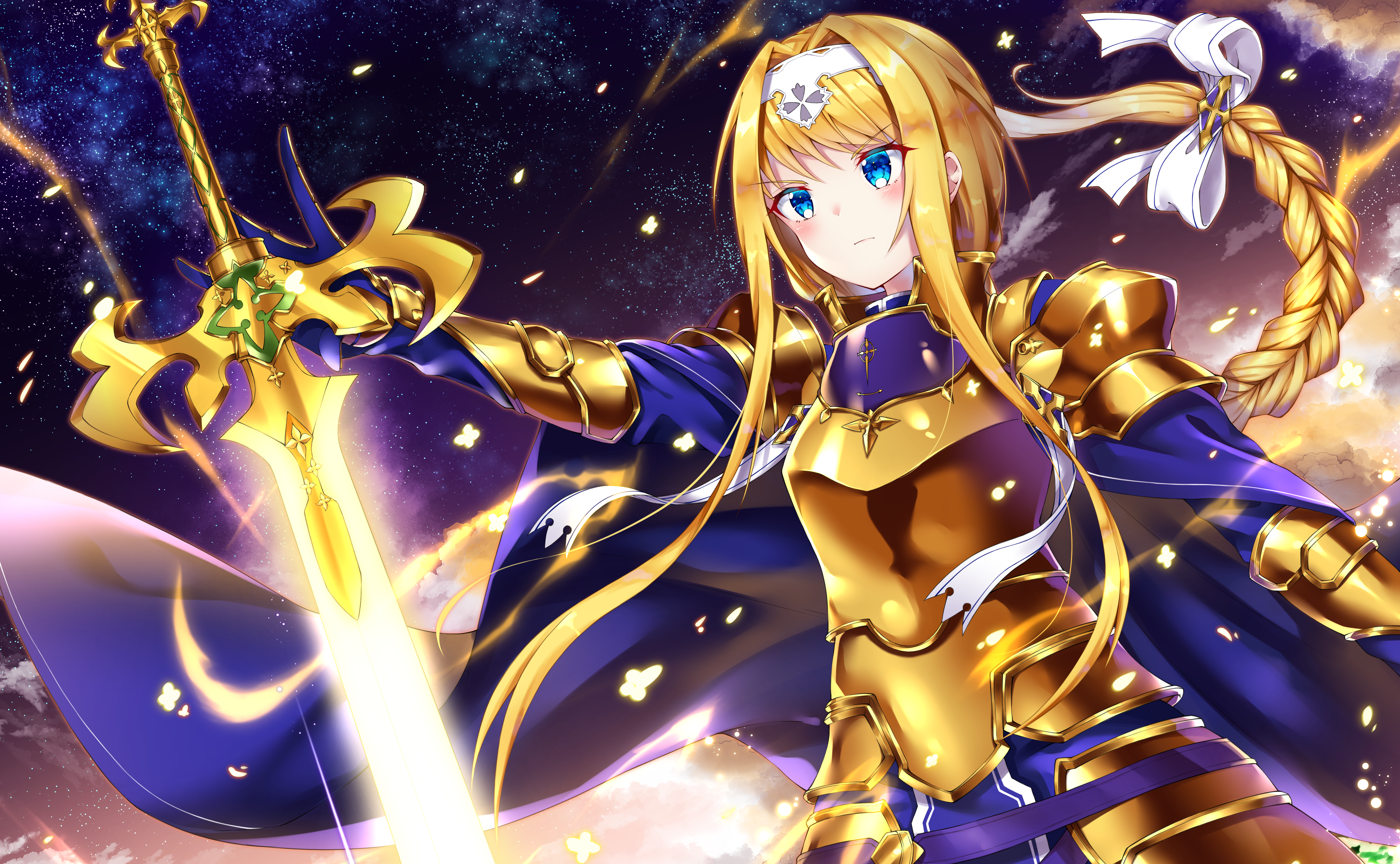 Alice Zuberg from Sword Art Online Alicization with a sword HD Wallpaper