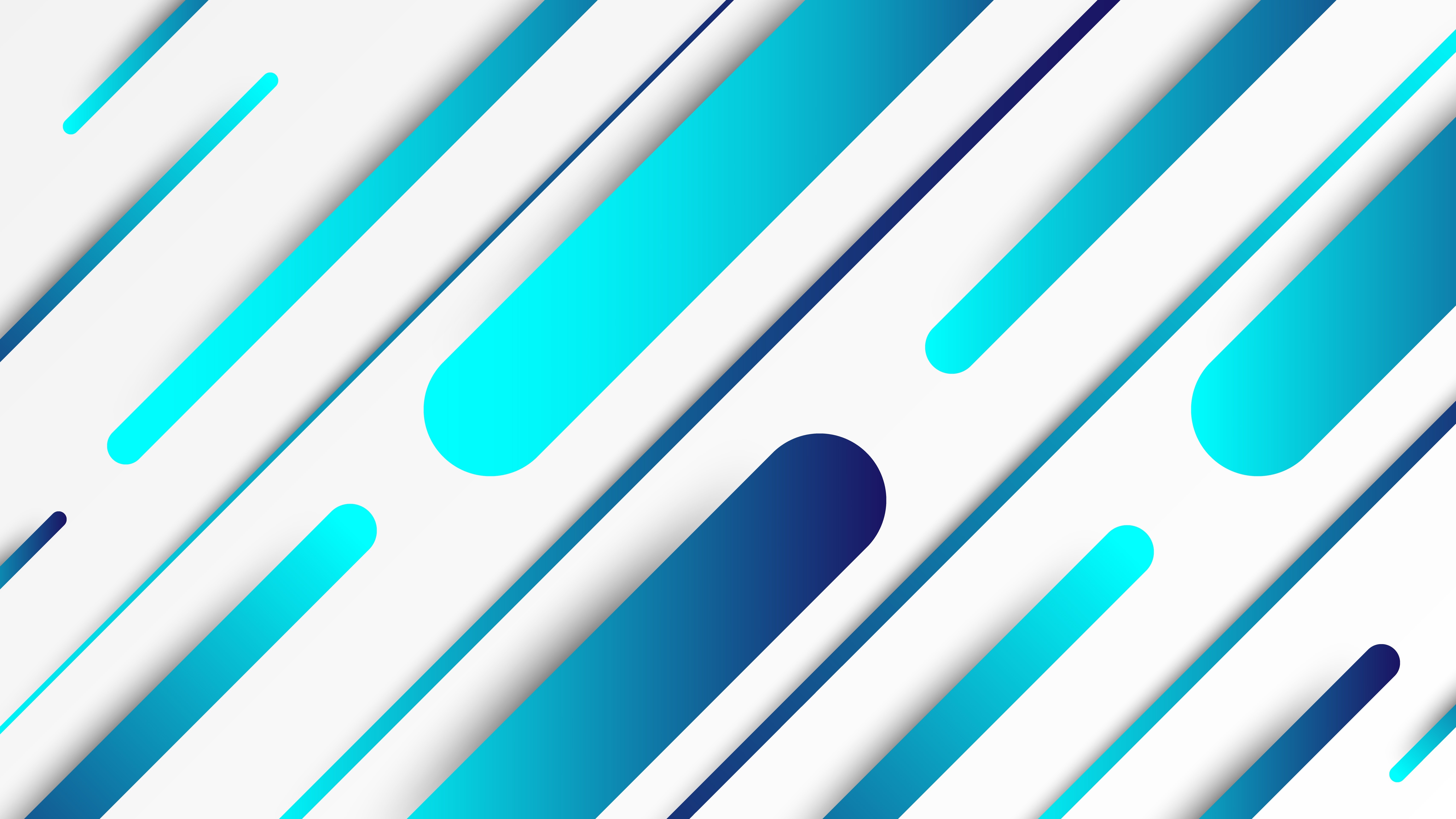 Abstract Blue and Cyan Gradient Lines Texture HD Wallpaper