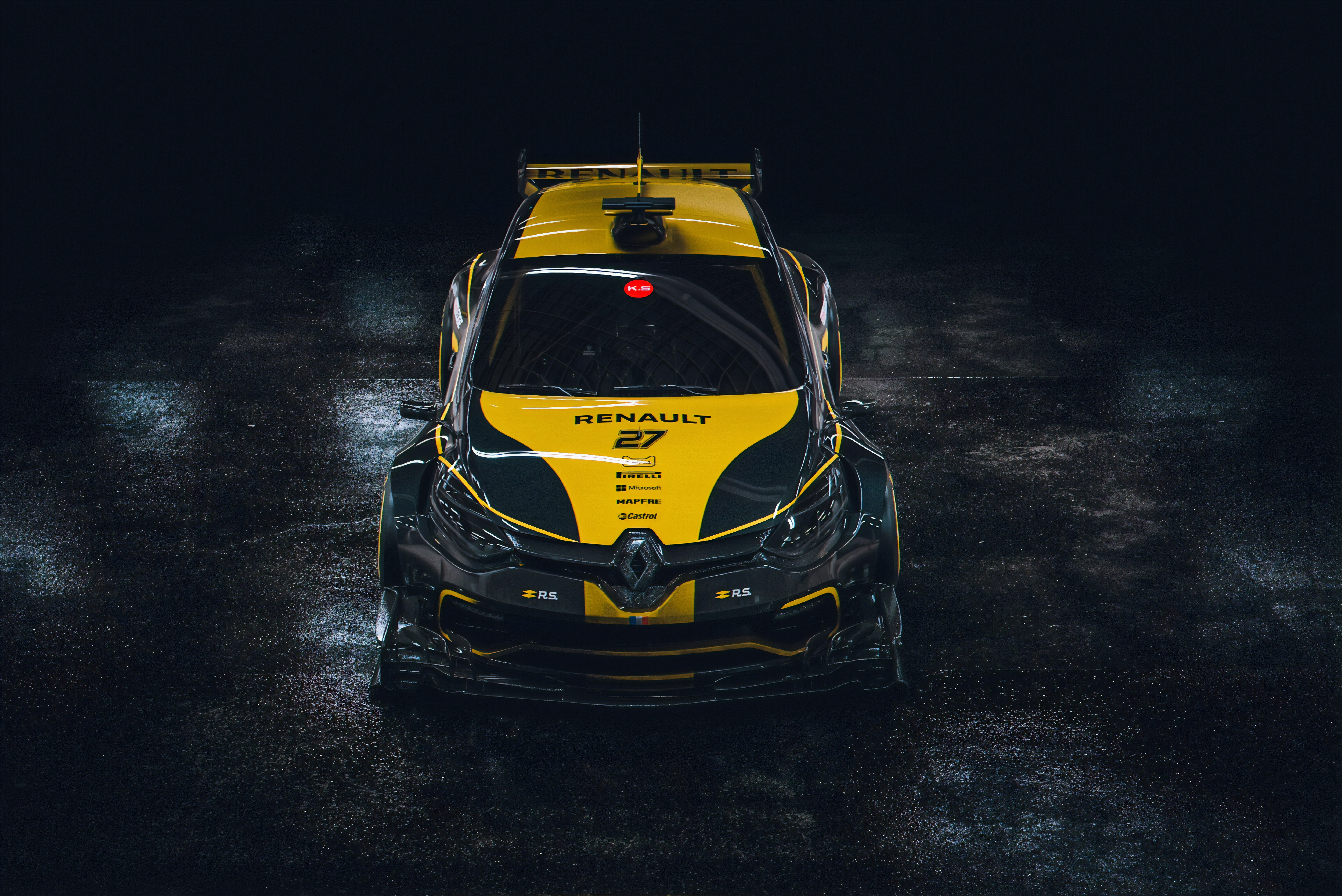 4K Renault Clio Race Car by Khyzyl Saleem HD Wallpaper