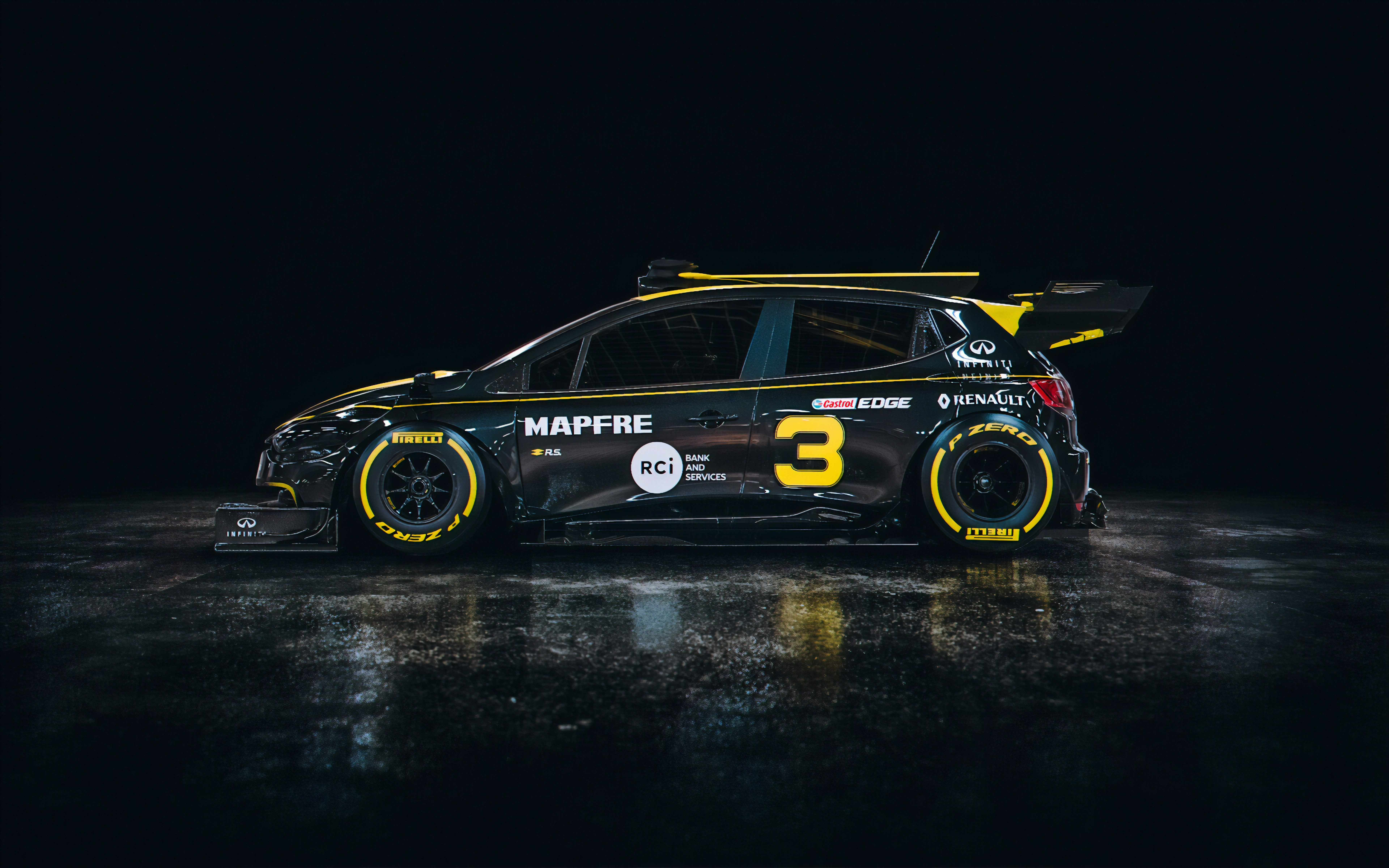 4K Renault Clio RS race car by Khyzyl Saleem HD Wallpaper