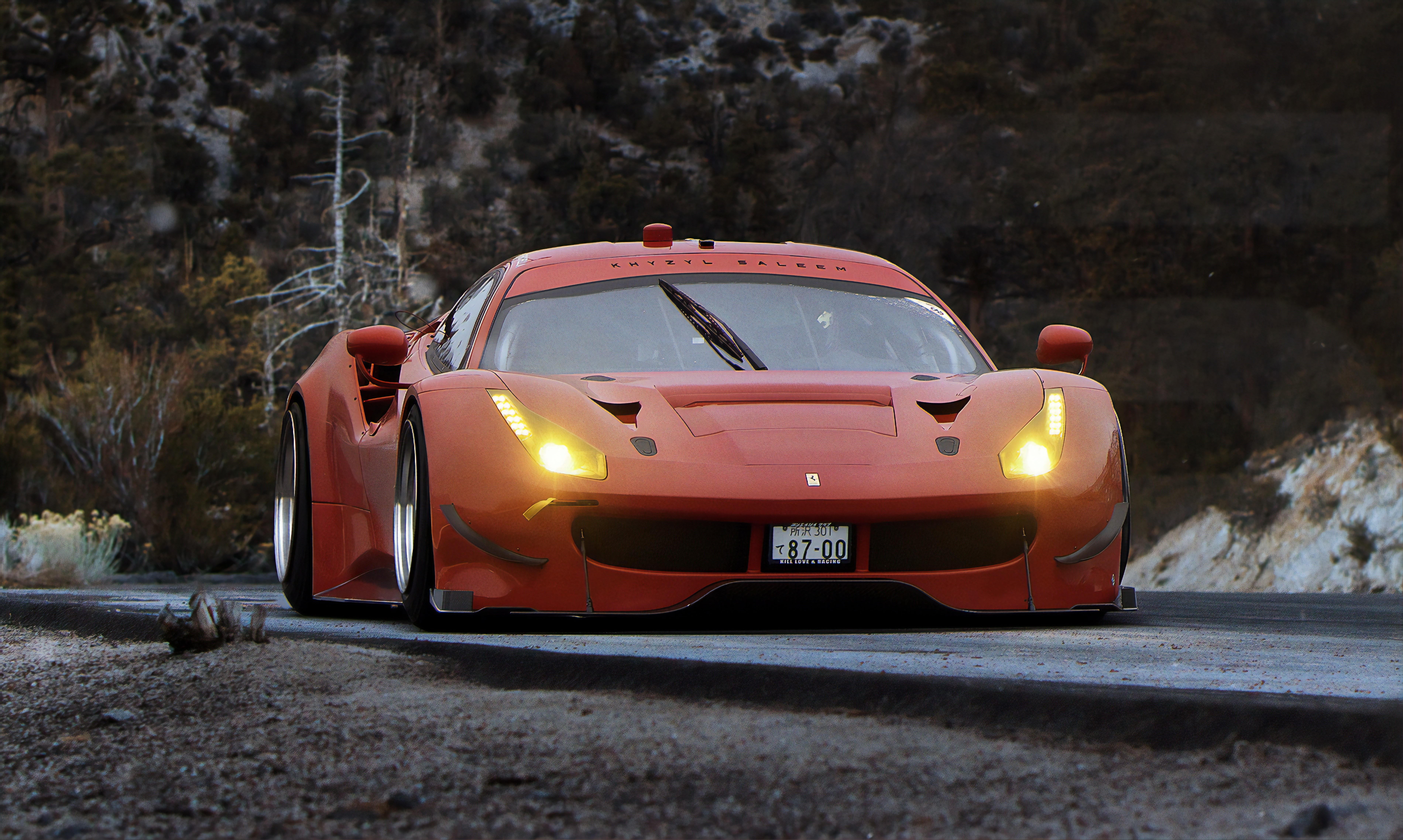 4K Khyzyl Saleem Ferrari Race Car Render HD Wallpaper