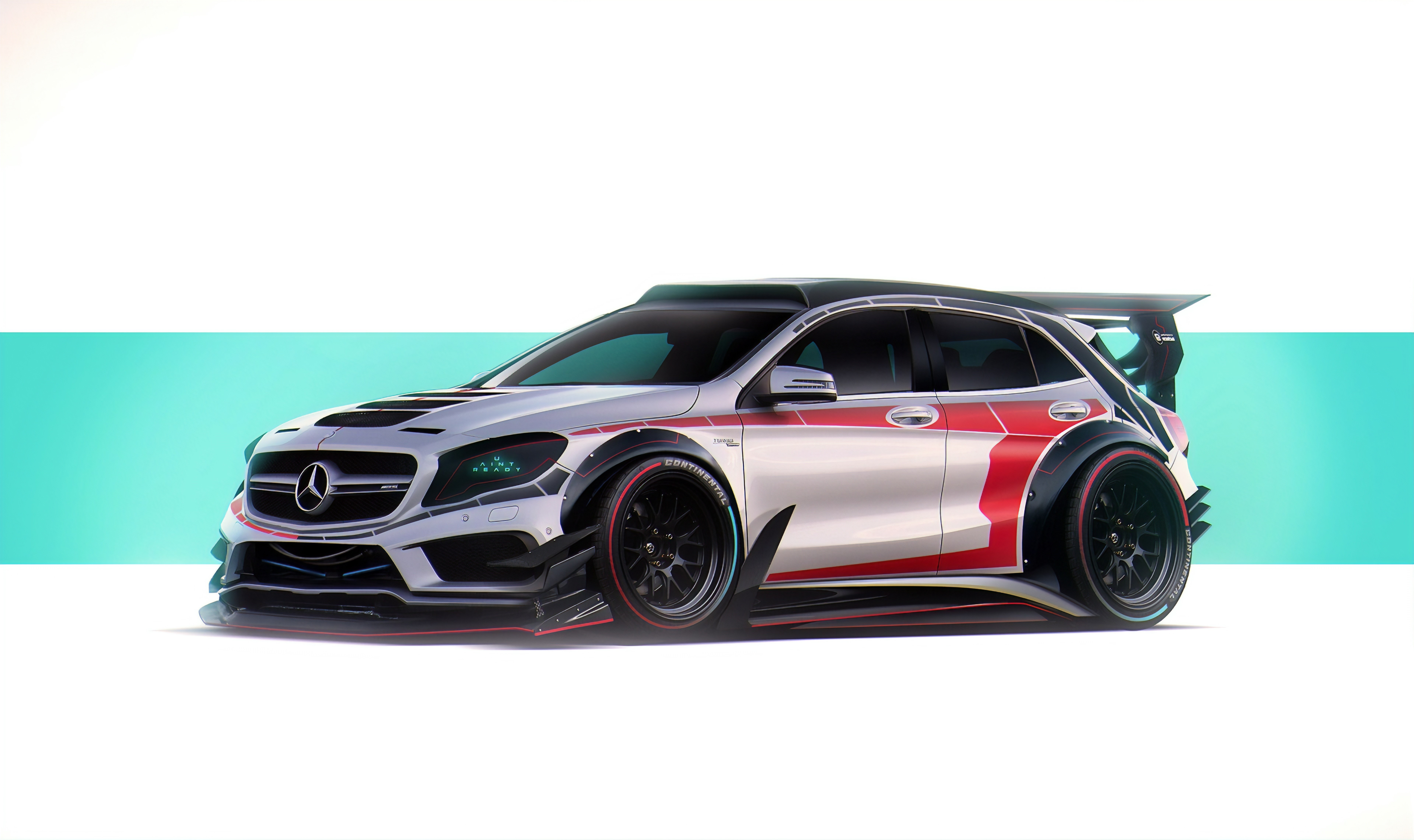 4K render of a modified Mercedes-Benz GLA by Khyzyl Saleem HD Wallpaper