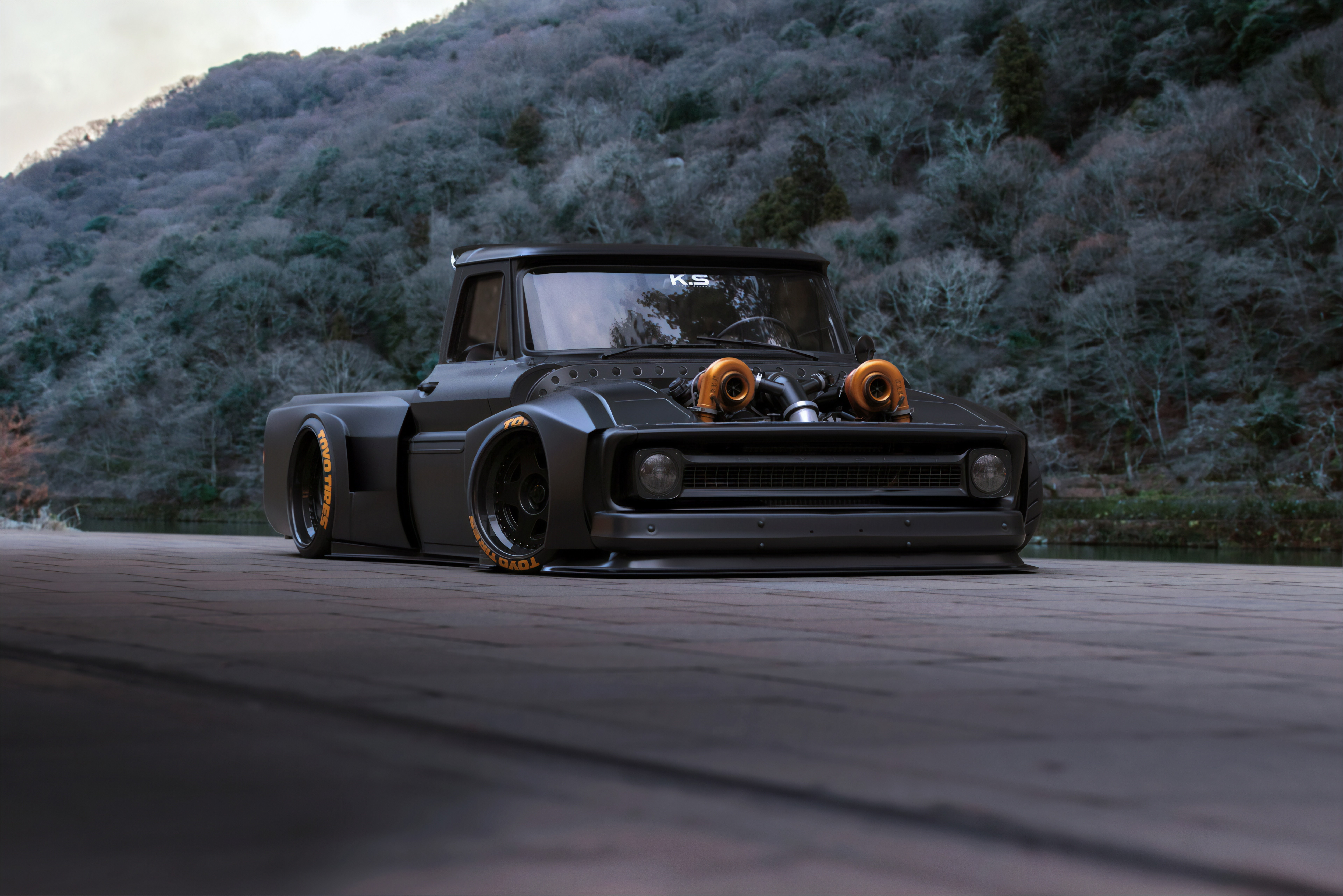 4K render of Khyzyl Saleem's custom truck HD Wallpaper