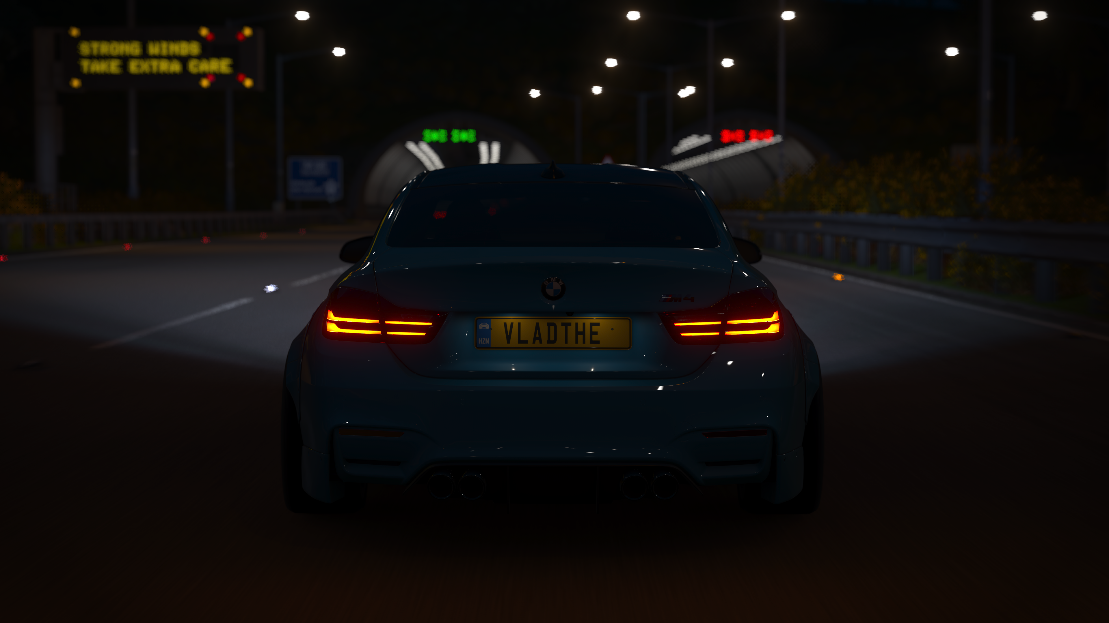 BMW M4 from Forza Horizon 4 at night HD Wallpaper