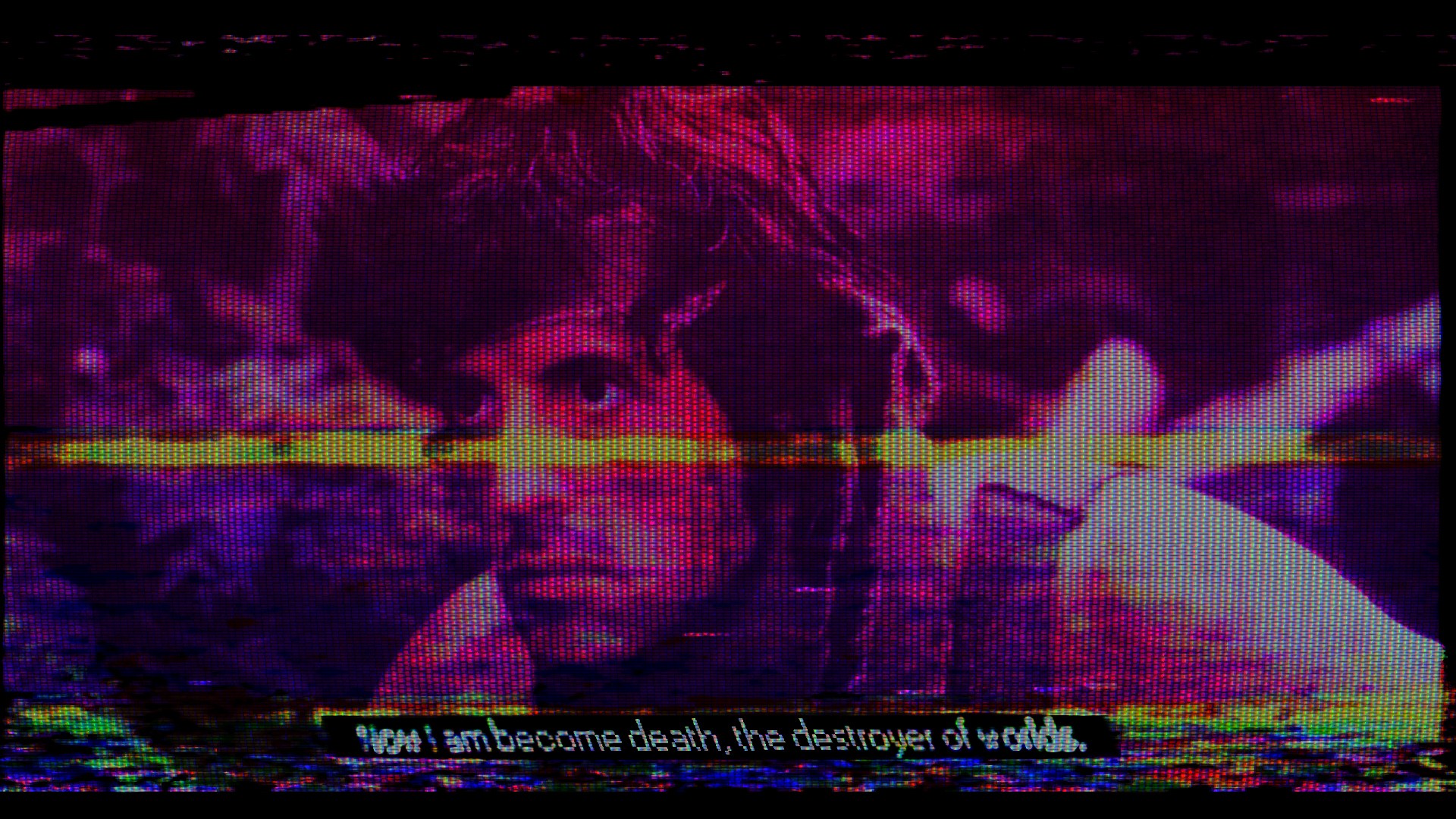 John Rambo from Rambo Glitch Art HD Wallpaper