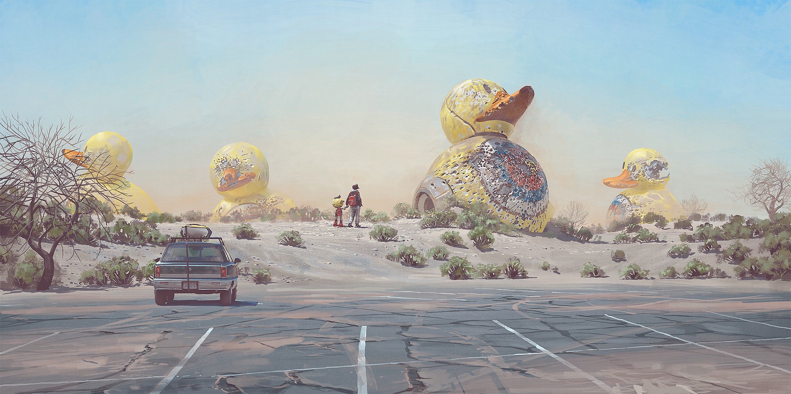 Artwork from Tales From The Loop by Simon Stålenhag HD Wallpaper