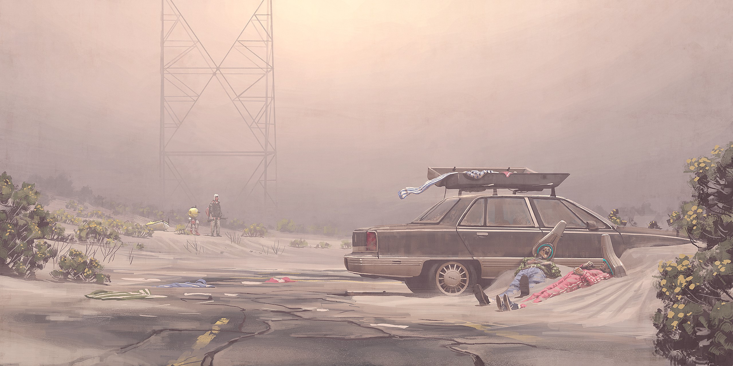 Artwork from Tales From The Loop by Simon Stålenhag HD Wallpaper