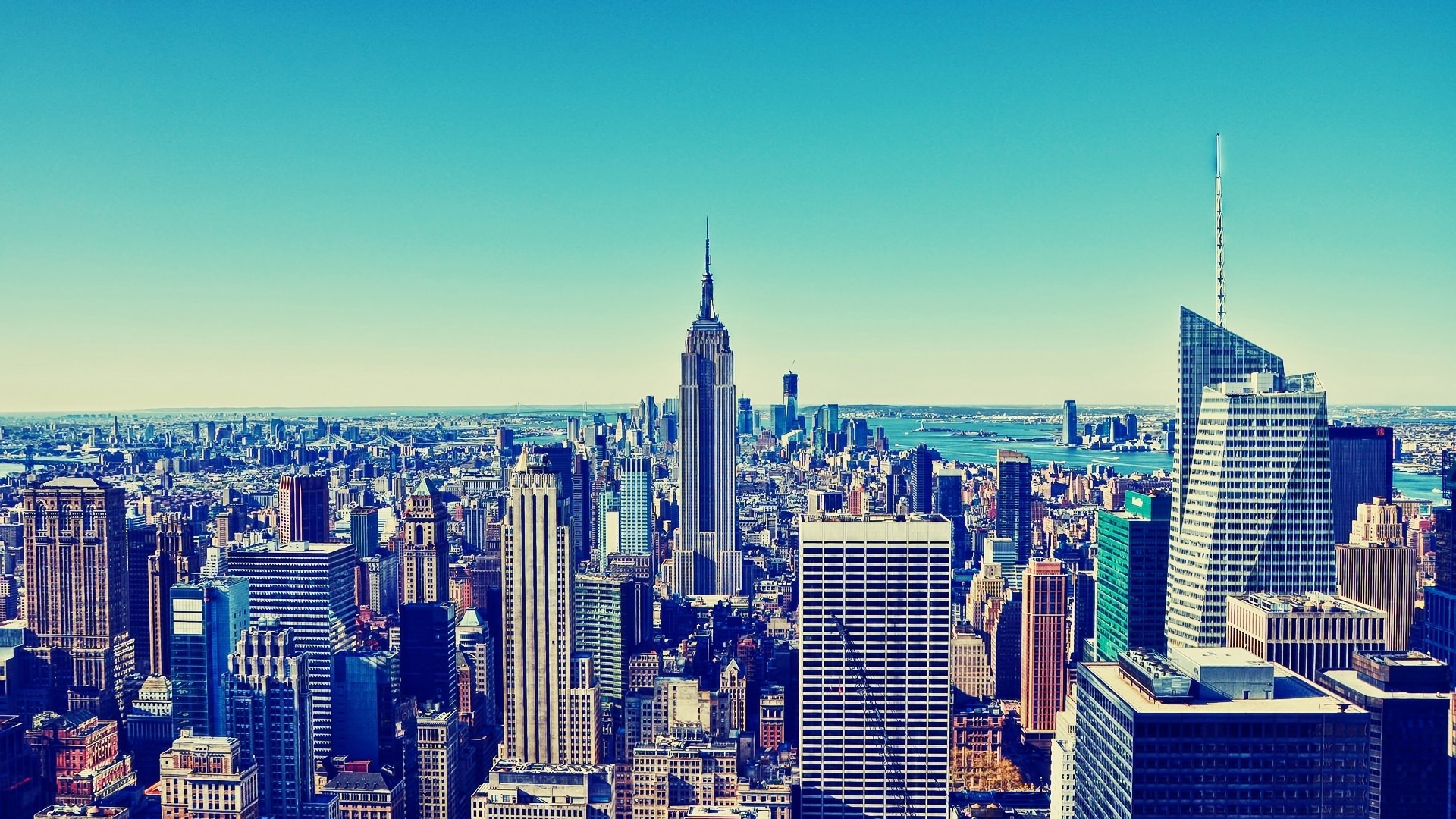 Empire State Building and New York City Skyline HD Wallpaper