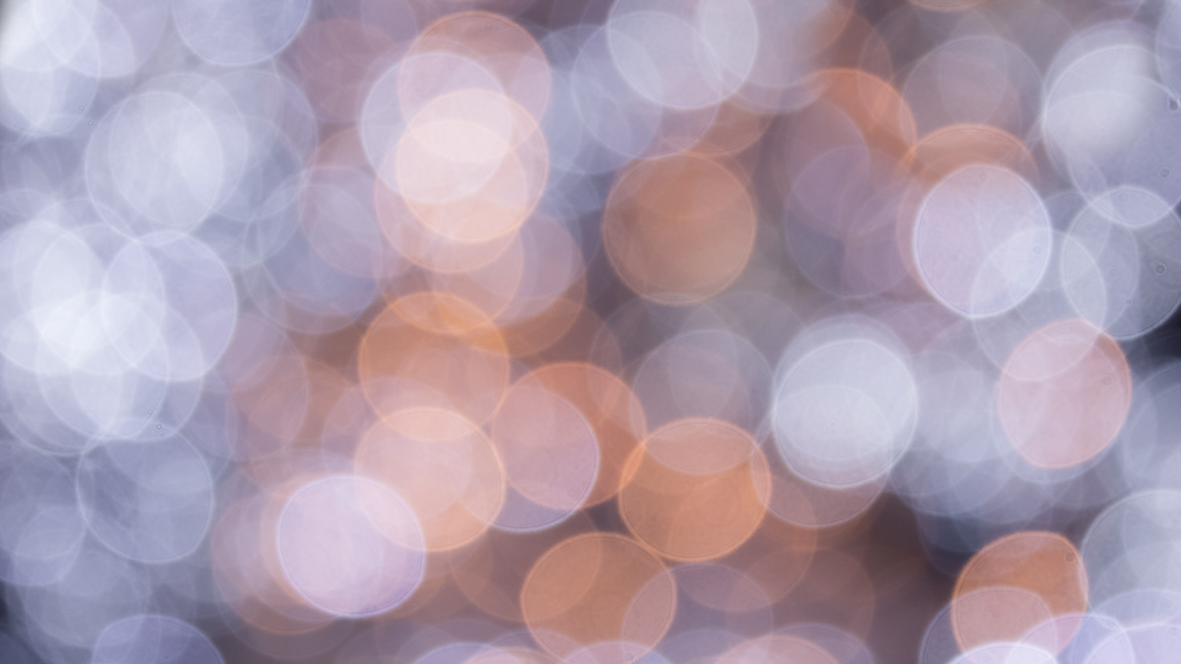 Blurred bokeh with warm and cool colors HD Wallpaper