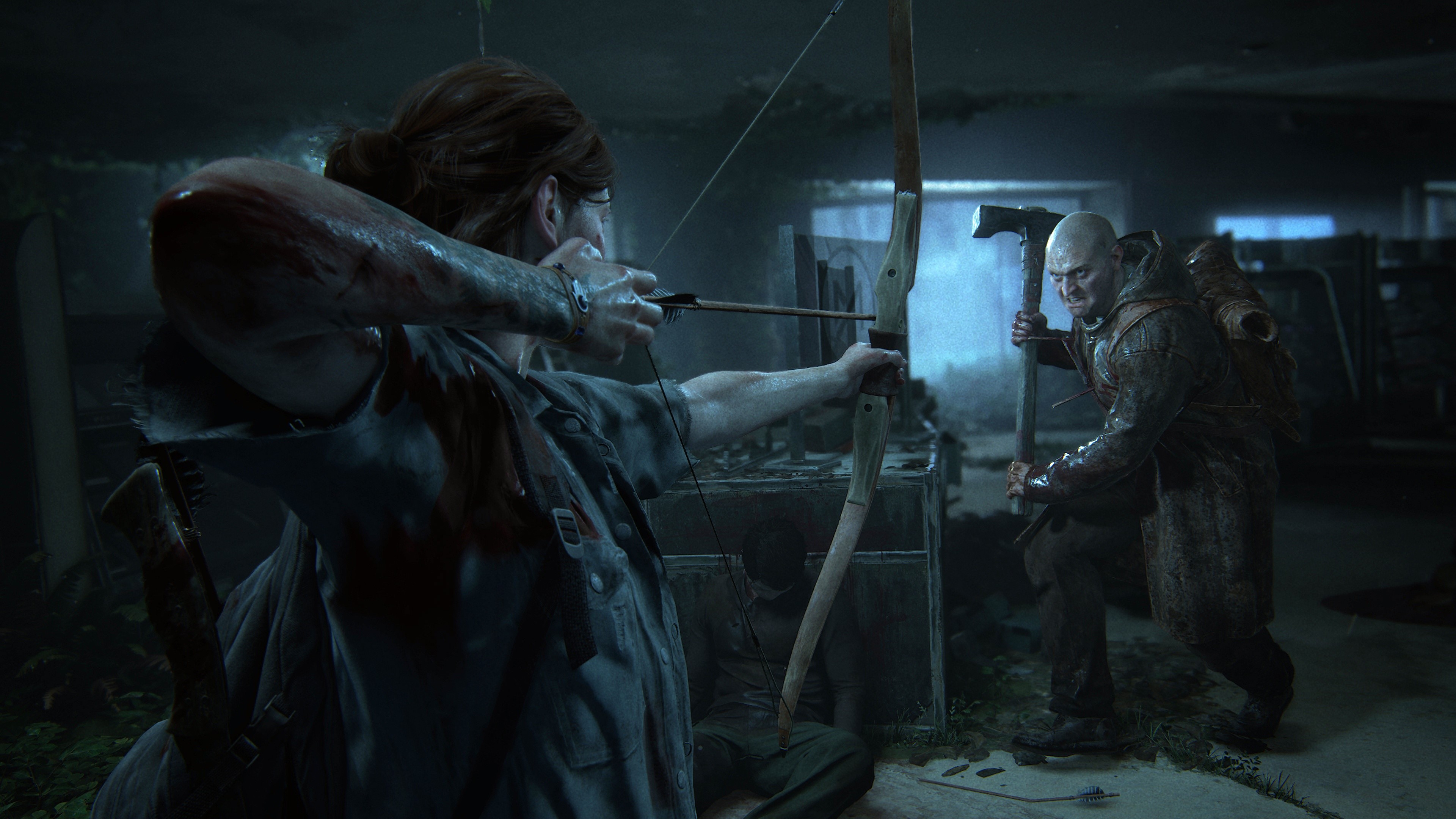Ellie from The Last of Us 2 with bow and arrow HD Wallpaper