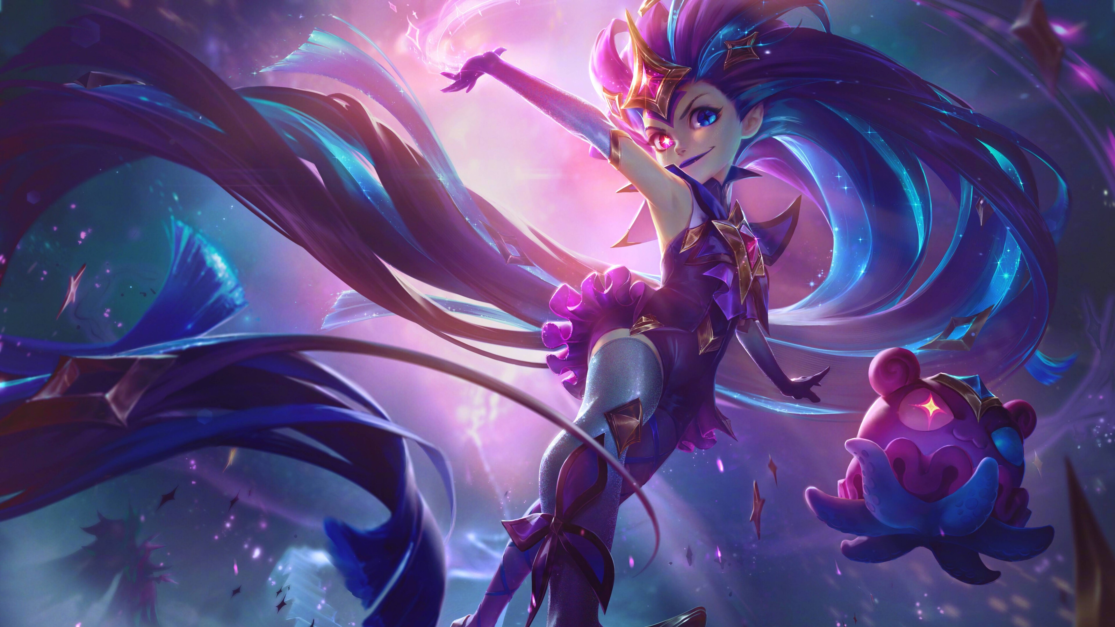 Zoe from League of Legends Star Guardian HD Wallpaper