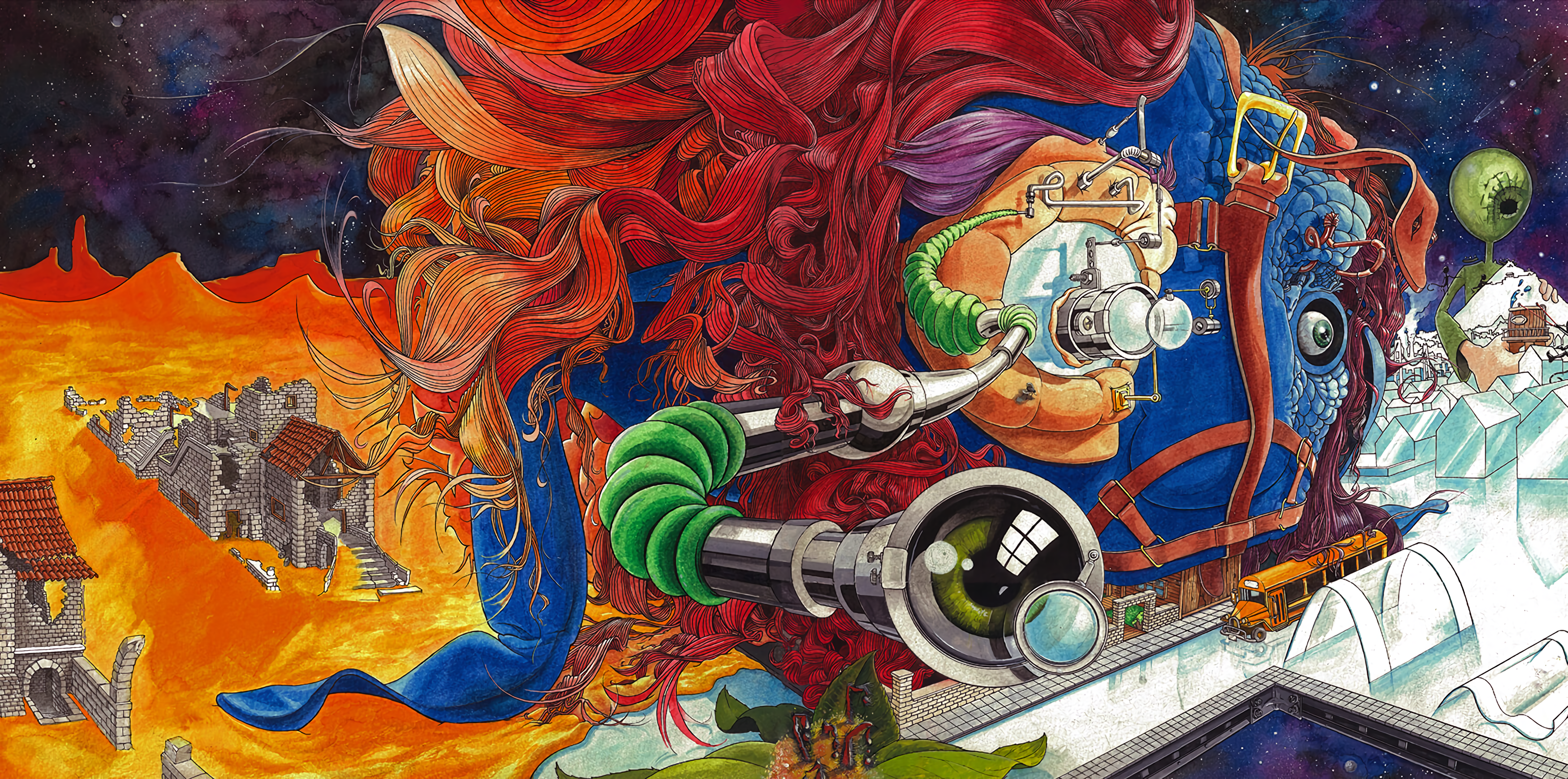 Hypnotic Nausea Album Cover Art HD Wallpaper