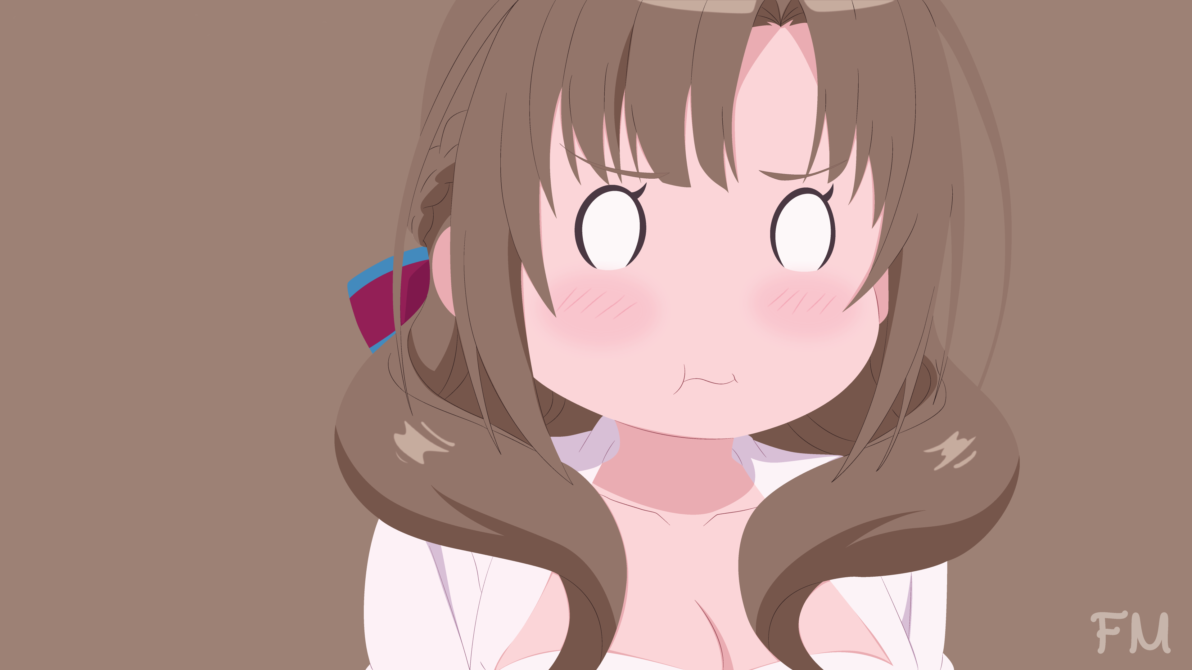 Mamako Oosuki from Okaasan Online minimalism HD Wallpaper